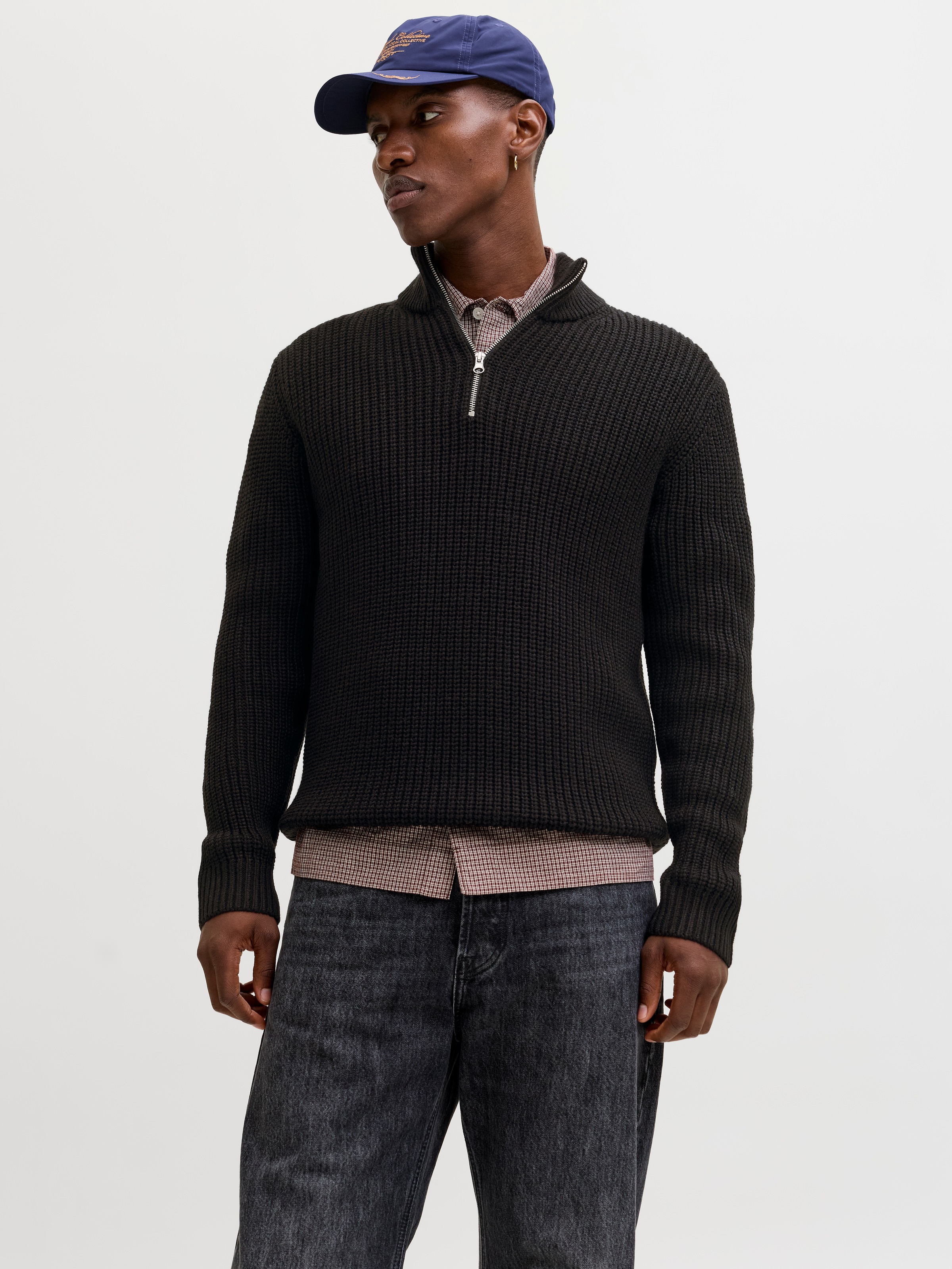Jack & Jones Troyer "JORBLEECKER KNIT HALF ZIP BF" günstig online kaufen