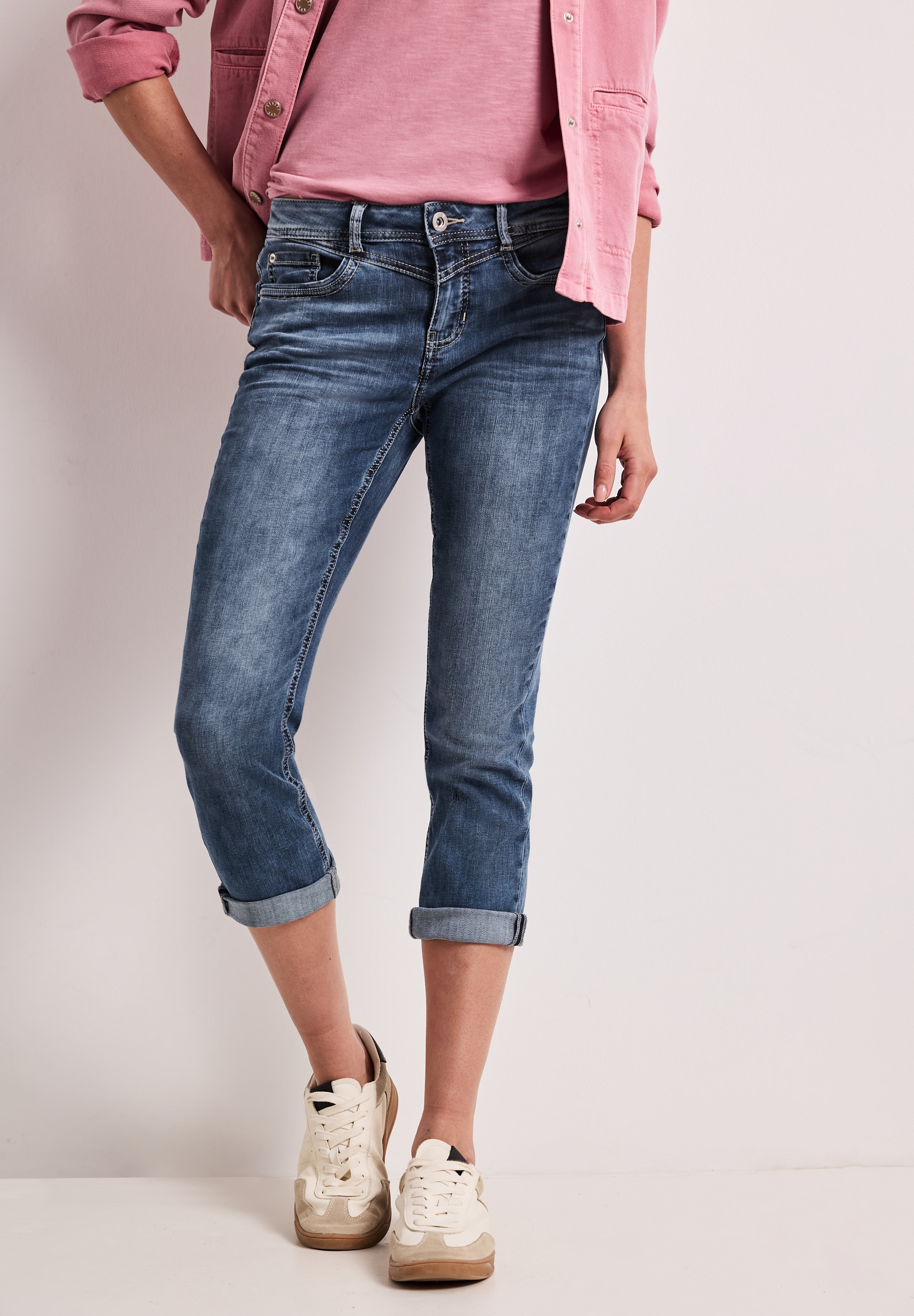 STREET ONE Slim-fit-Jeans Middle Waist