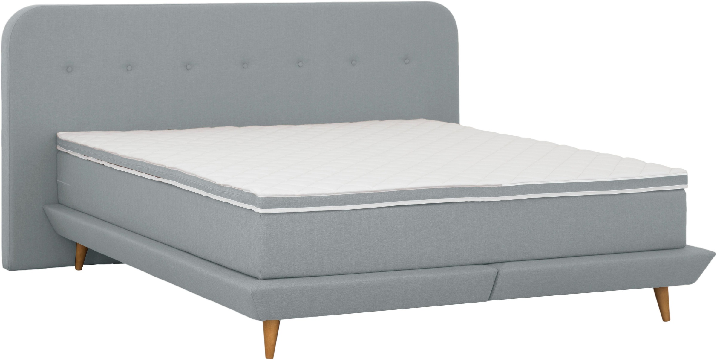 Thumbnail - Home affaire Boxspringbett "Premium" Steppung mit Knopfheftung, inkl. Topper