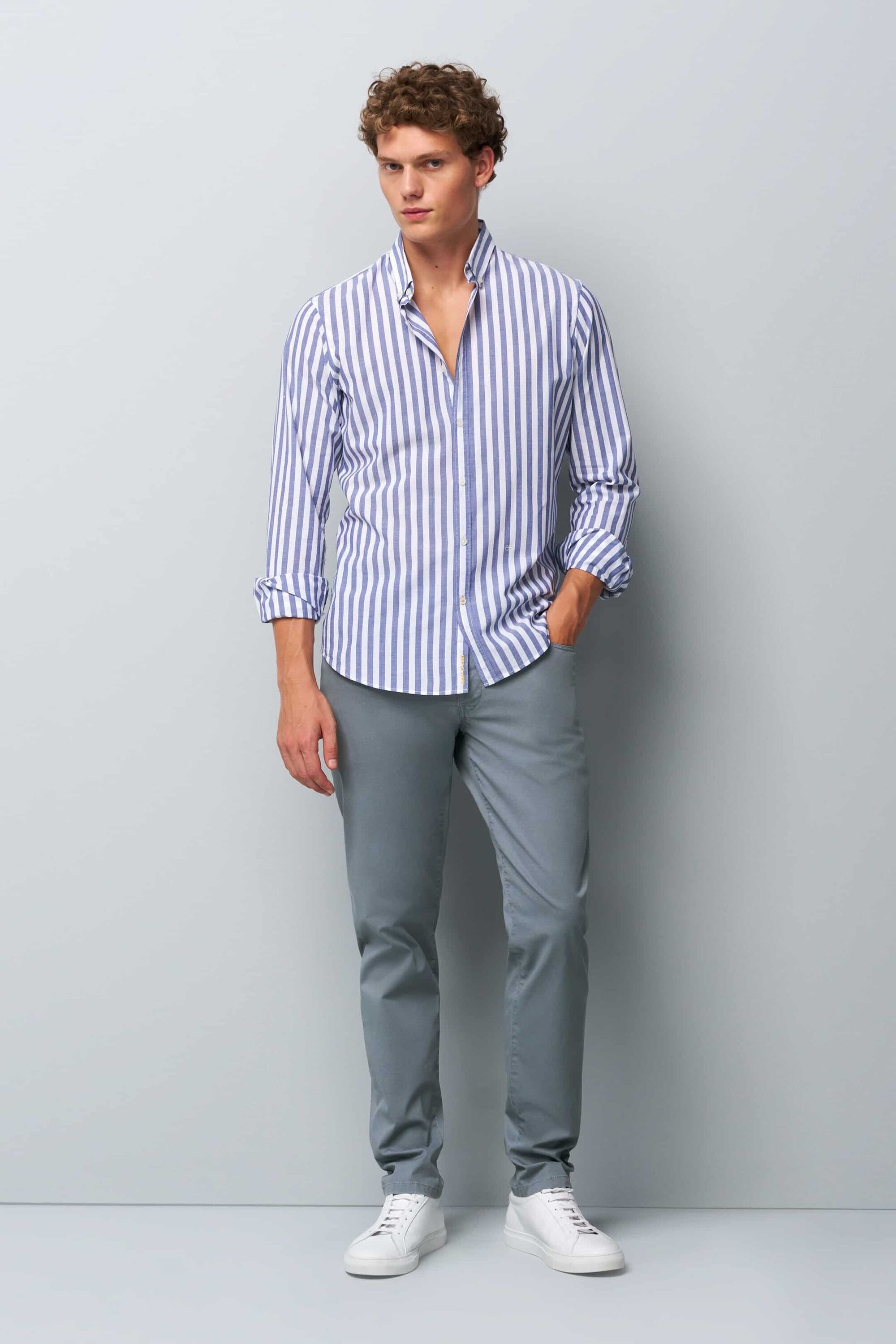 MEYER Chinos »M5 Slim«, aus Bio-Baumwolle