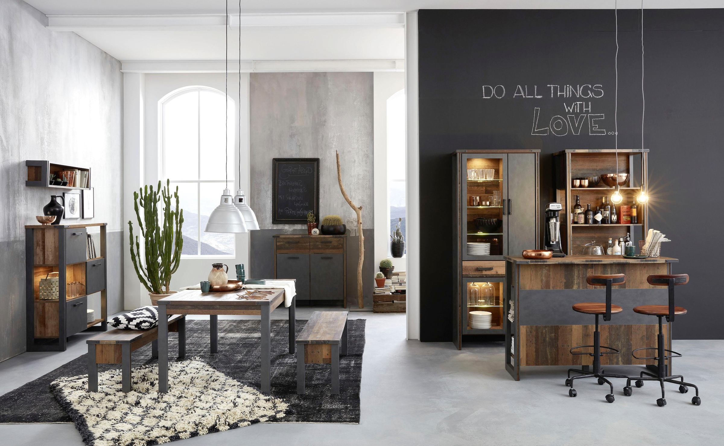 Home affaire Sitzbank »Bristol«, Esszimmerbank mit Platz für 2 Personen - (B/T/H) 140/35/44 cm
