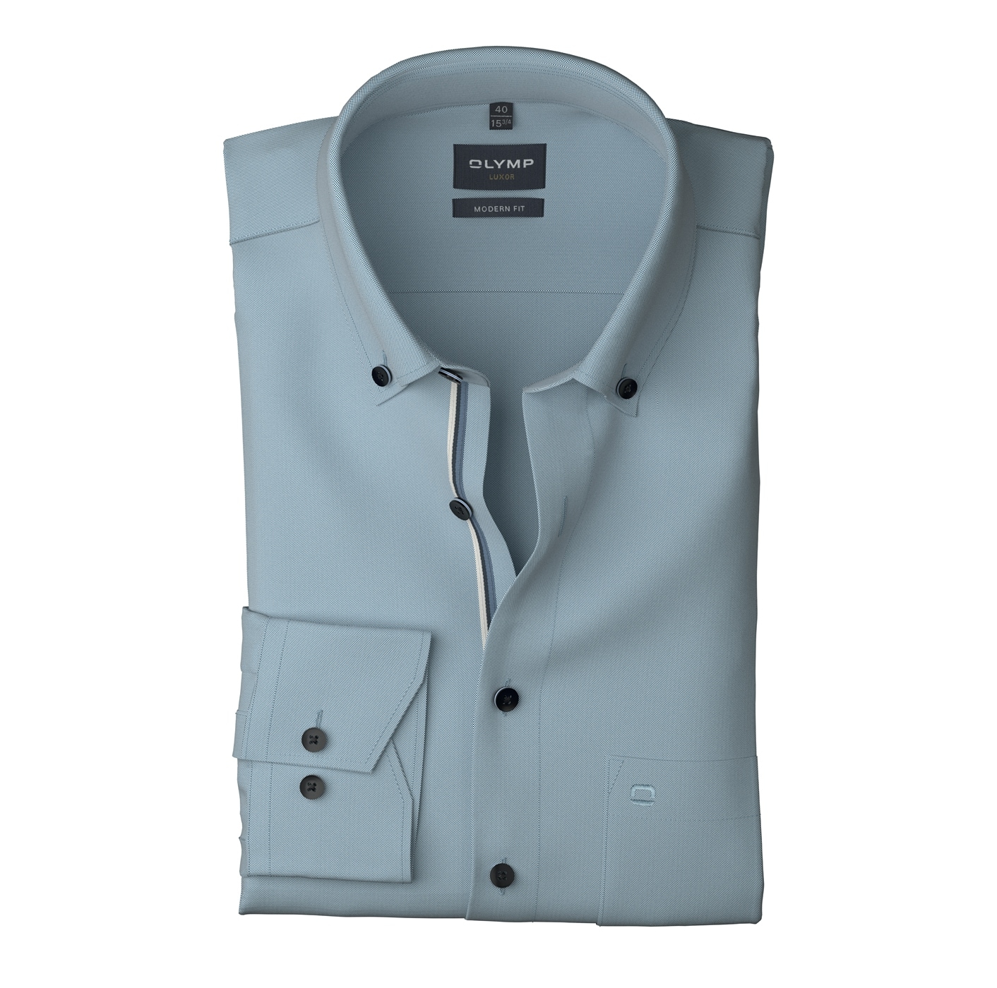 OLYMP Langarmhemd »Luxor«, modern fit, Businesshemd, Button-down-Kragen