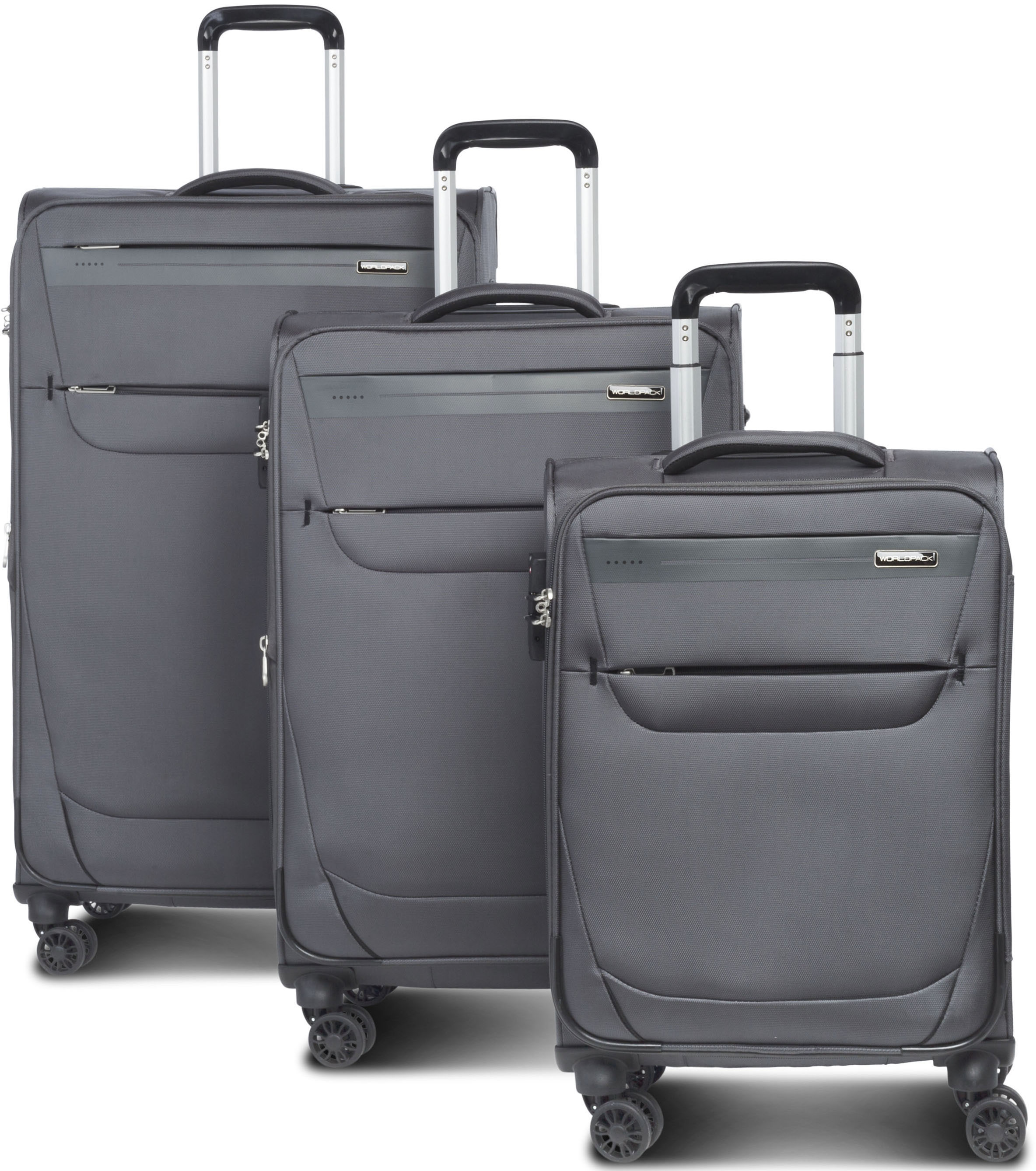 Trolleyset »Denver, dunkelgrau«, (3 tlg.)