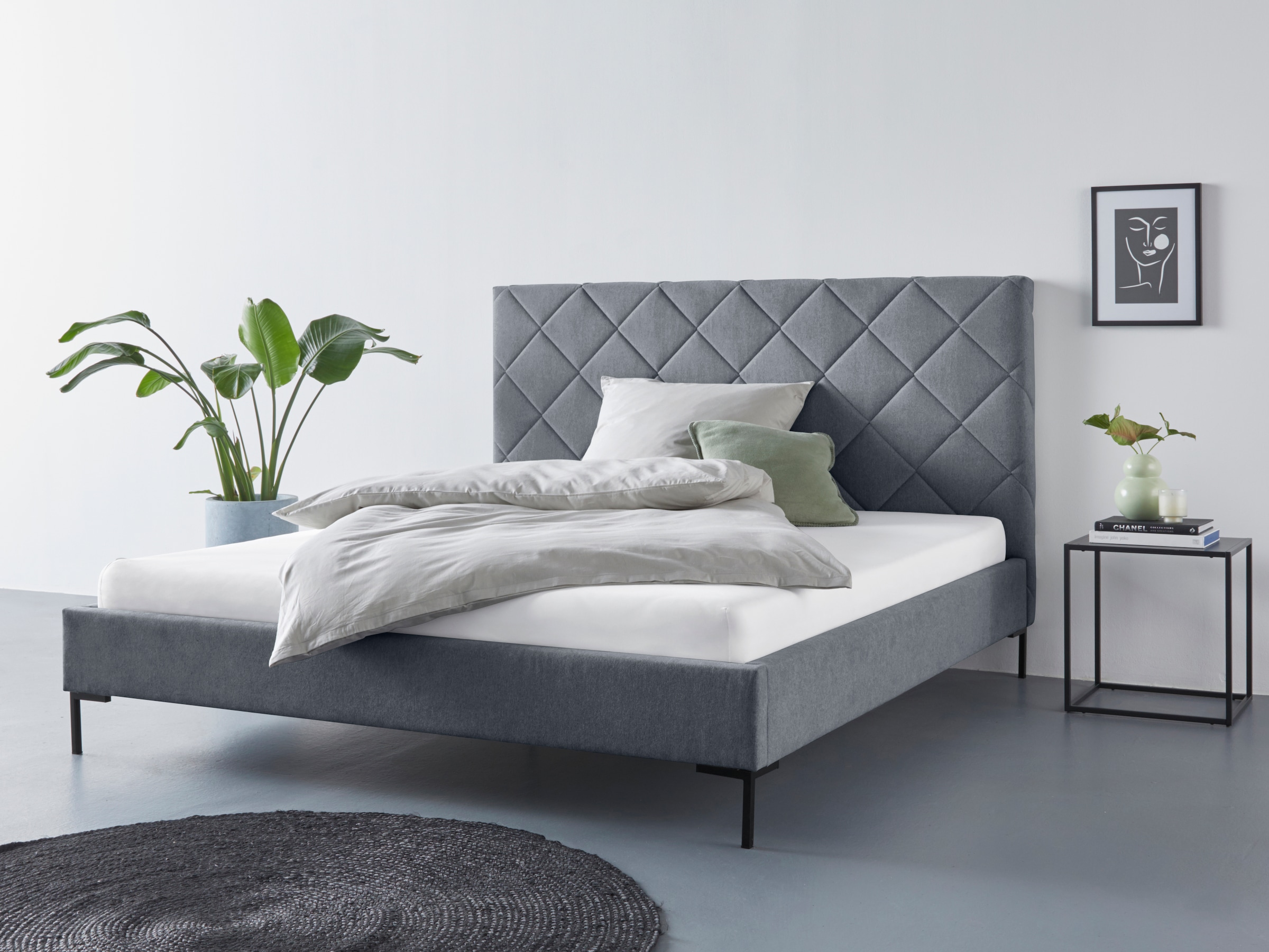 Home affaire "Charlott" Modernes Polsterbett mit oder ohne Lattenrost