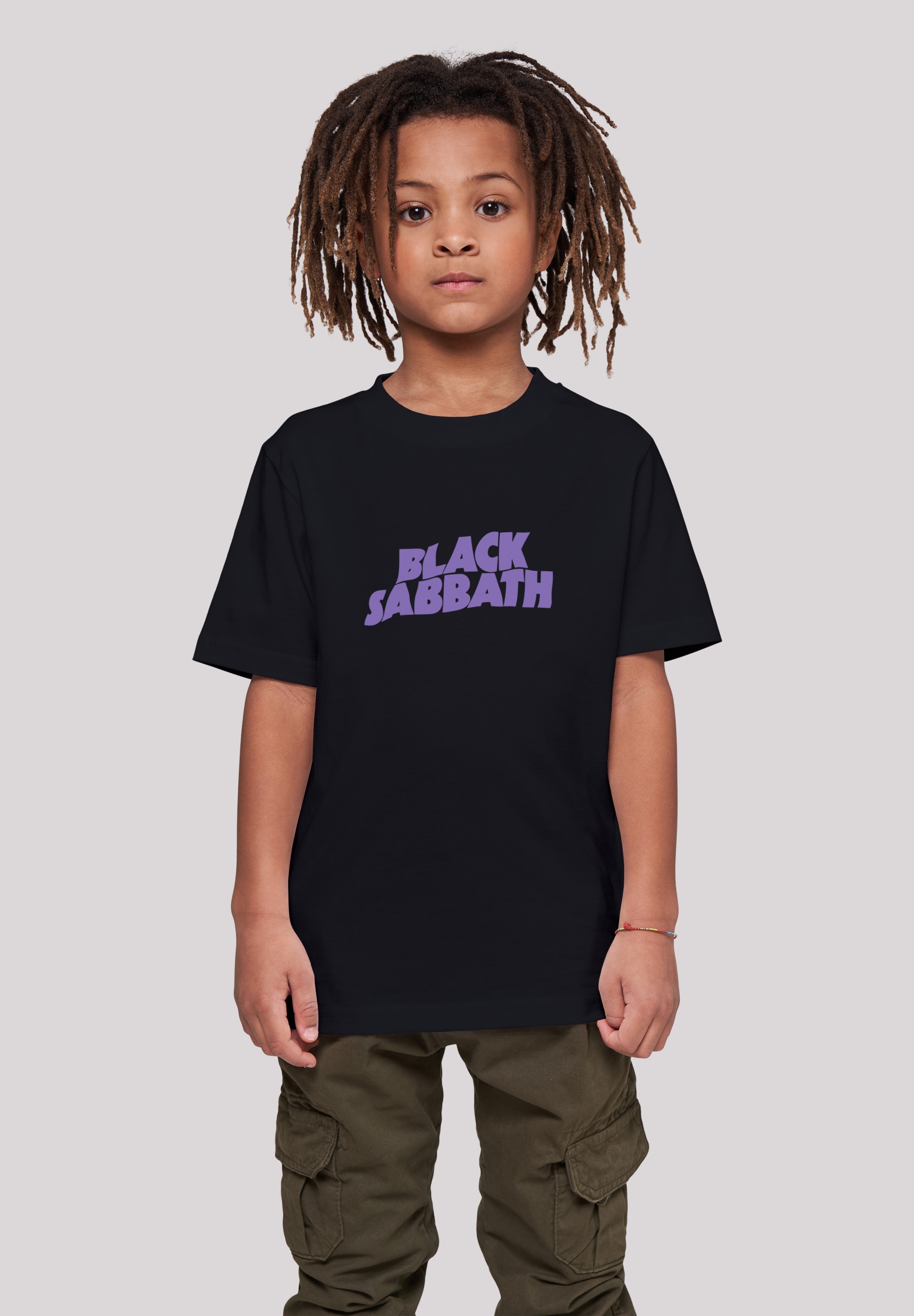 F4NT4STIC T-Shirt »Black Sabbath Heavy Metal Band Wavy Logo Black«, Print  bestellen | BAUR