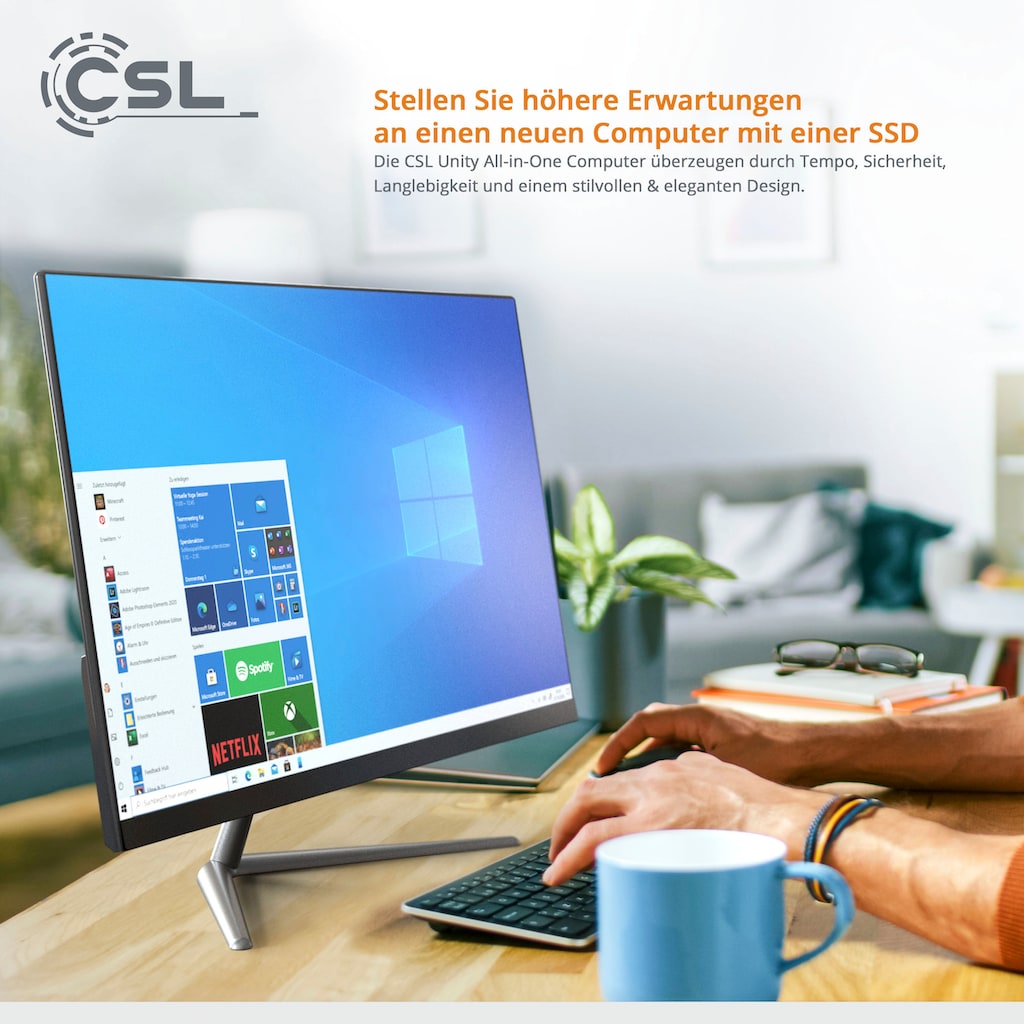 CSL All-in-One PC »Unity F24-GLS mit Windows 10 Home«