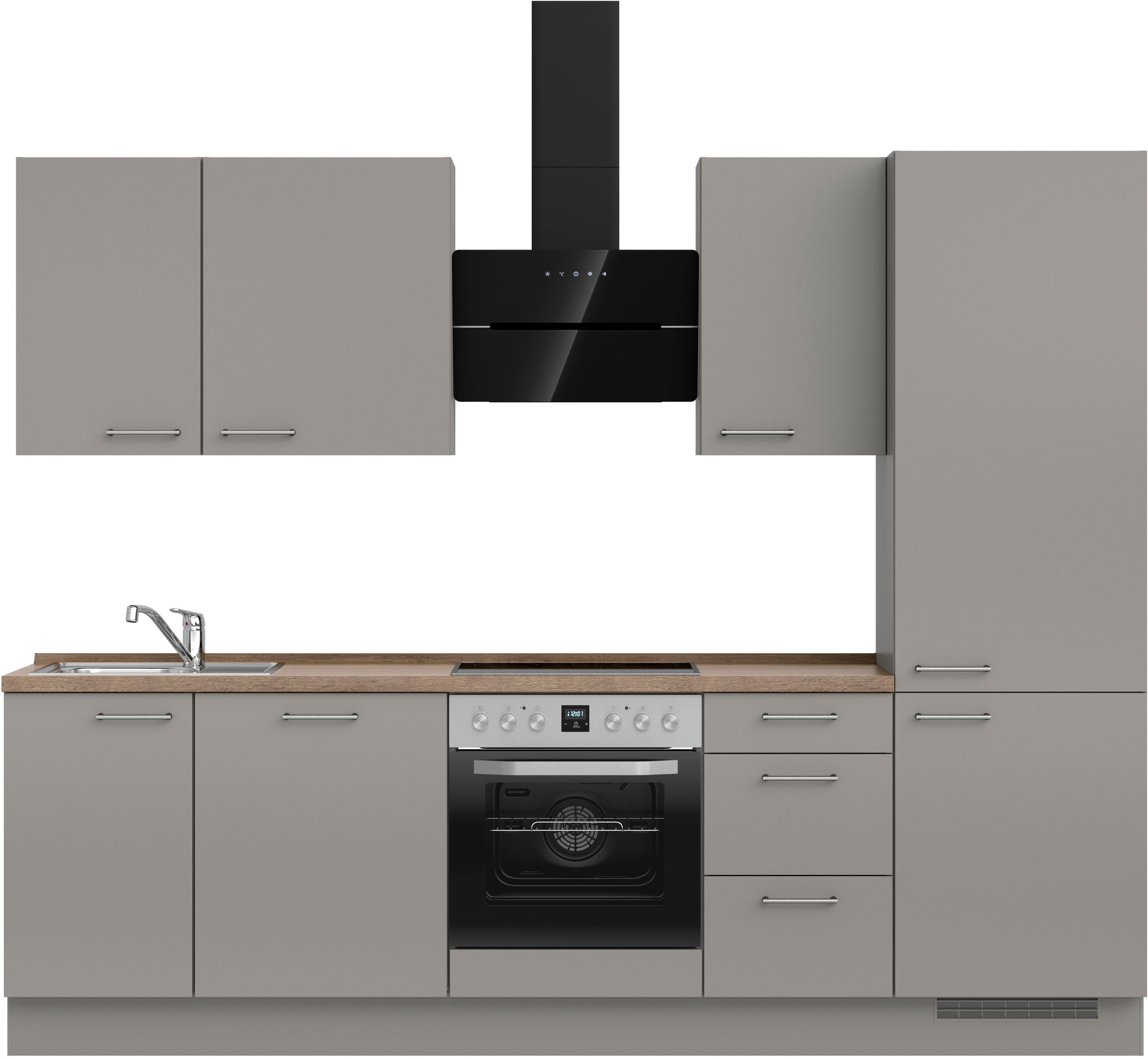 nobilia Küchenzeile ""Laser II", Ausrichtung wählbar, Breite 270 cm" vormon günstig online kaufen
