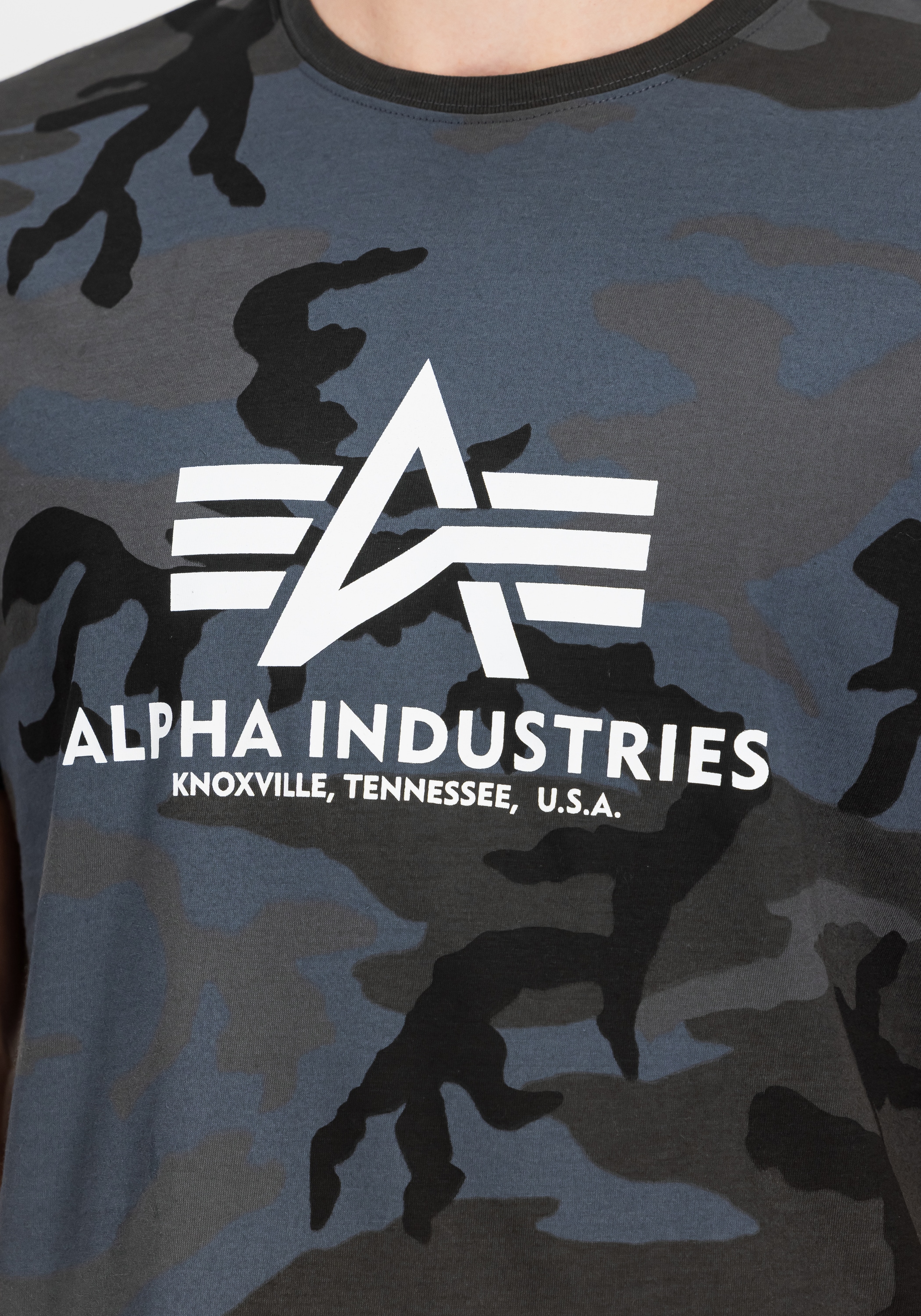Alpha Industries T-Shirt »Alpha Industries Men - T-Shirts Basic T-Shirt BL Camo«