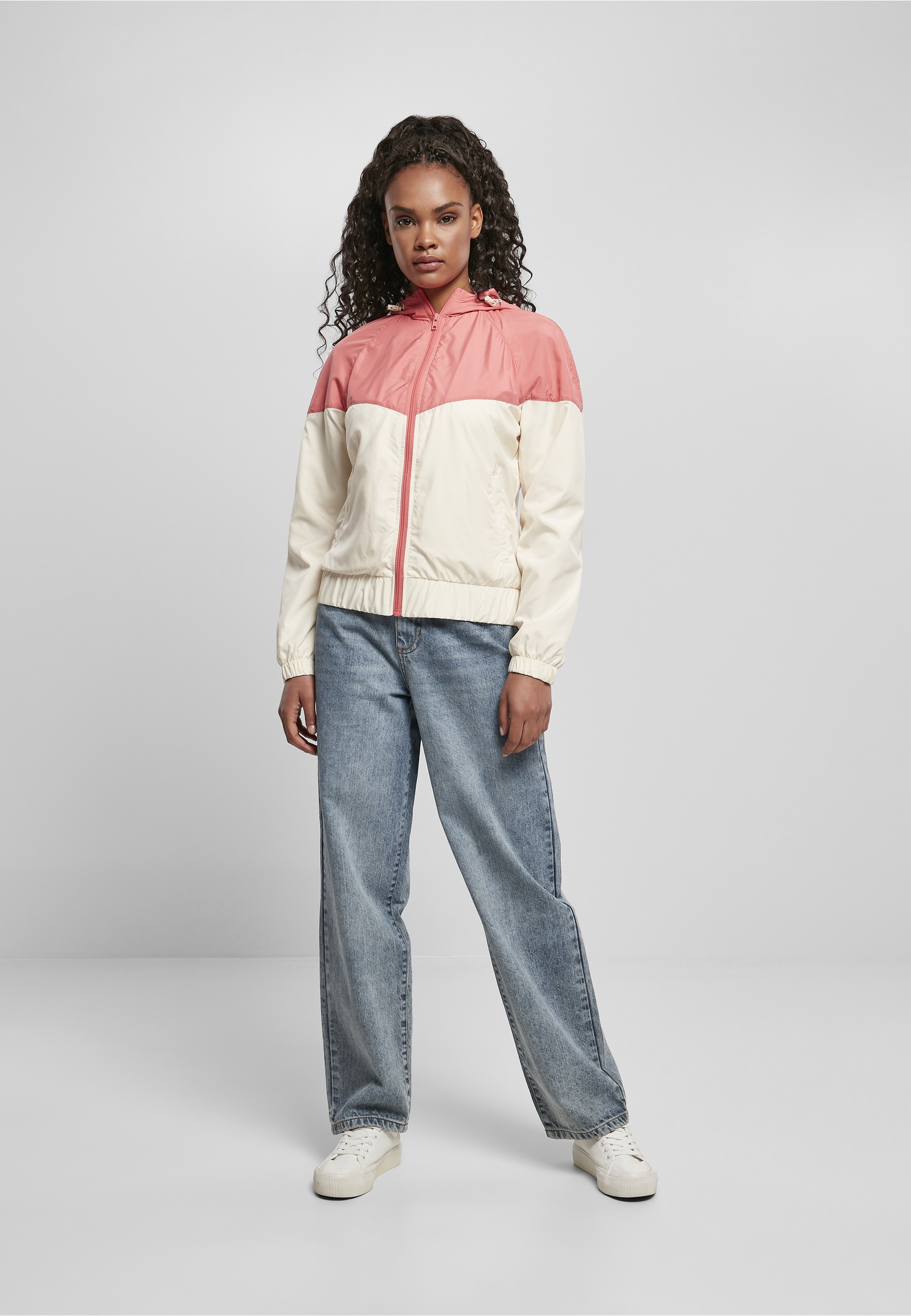 URBAN CLASSICS Anorak »Urban Classics Damen Ladies Arrow Windbreaker« 1 Stk. tlg. mit Kapuze