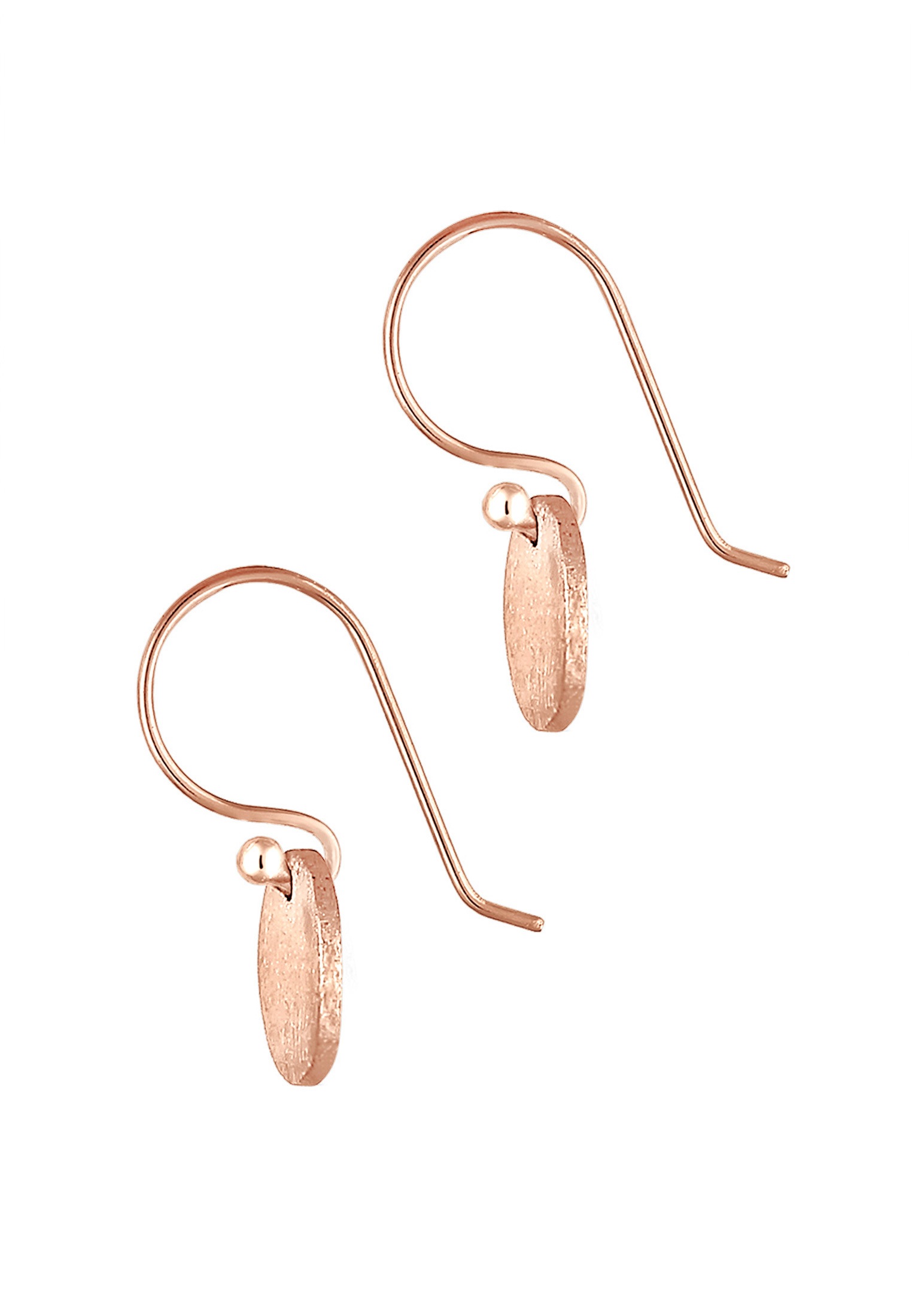 ELLI Circle Disc Hoop Earrings Rose Gold Onesize 2