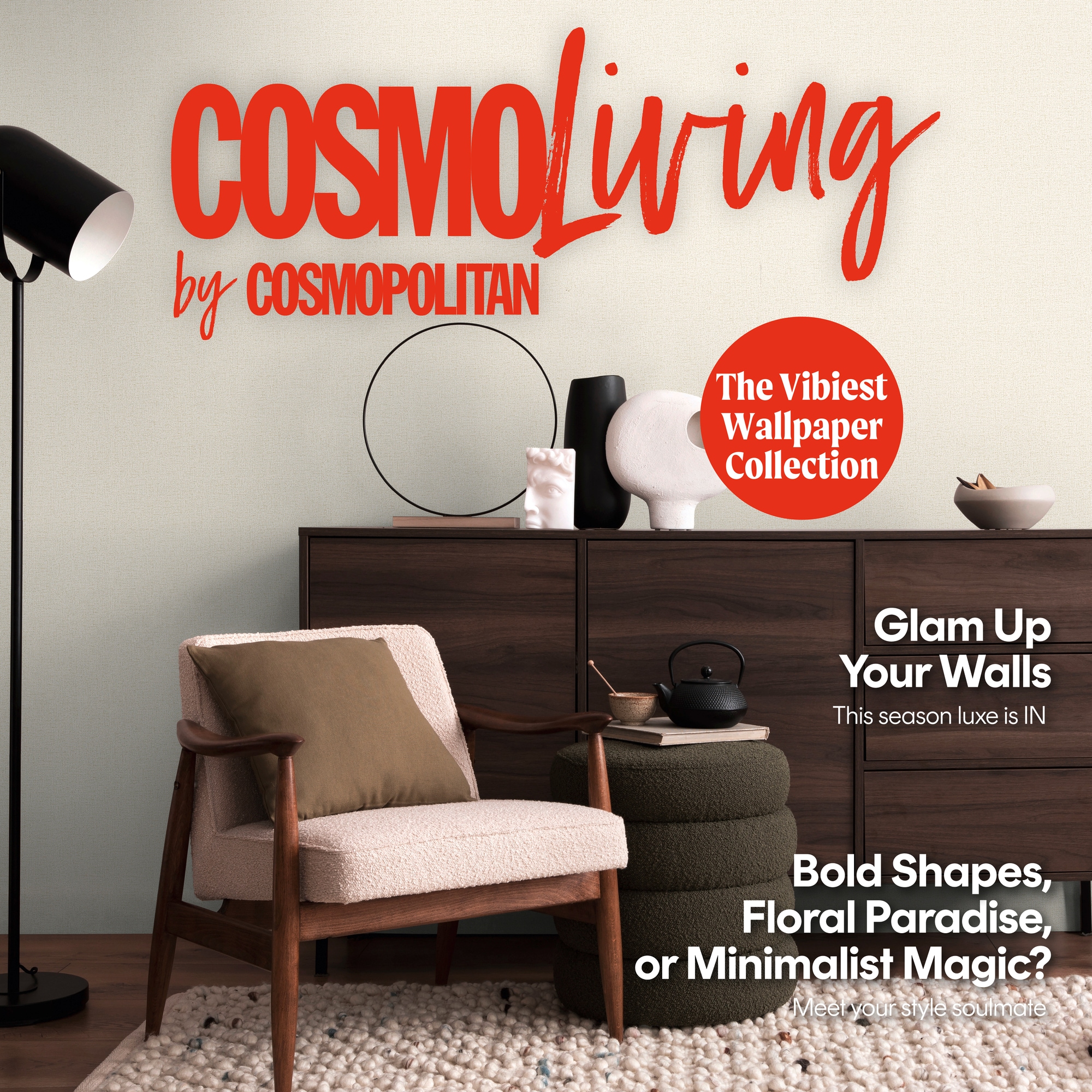 CosmoLiving by Cosmopolitan Vliestapete »Metallic Weave – Struktur-Unitapete« matt strukturiert Elegante Struktur-Vliestapete mit Metallic-Effekt