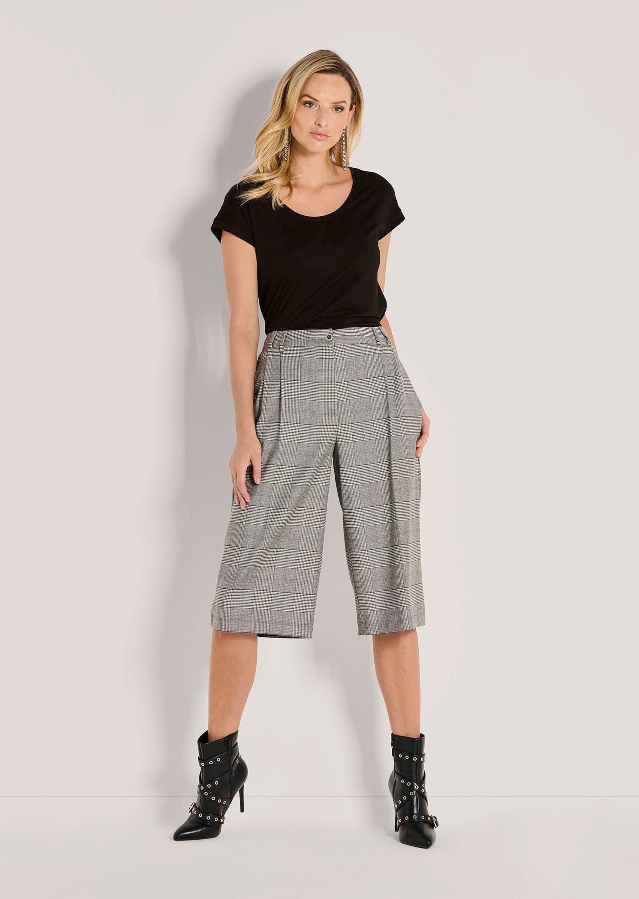 MADELEINE Bermudas "Bermuda Glencheck-Bermuda mit hohem Bund" günstig online kaufen