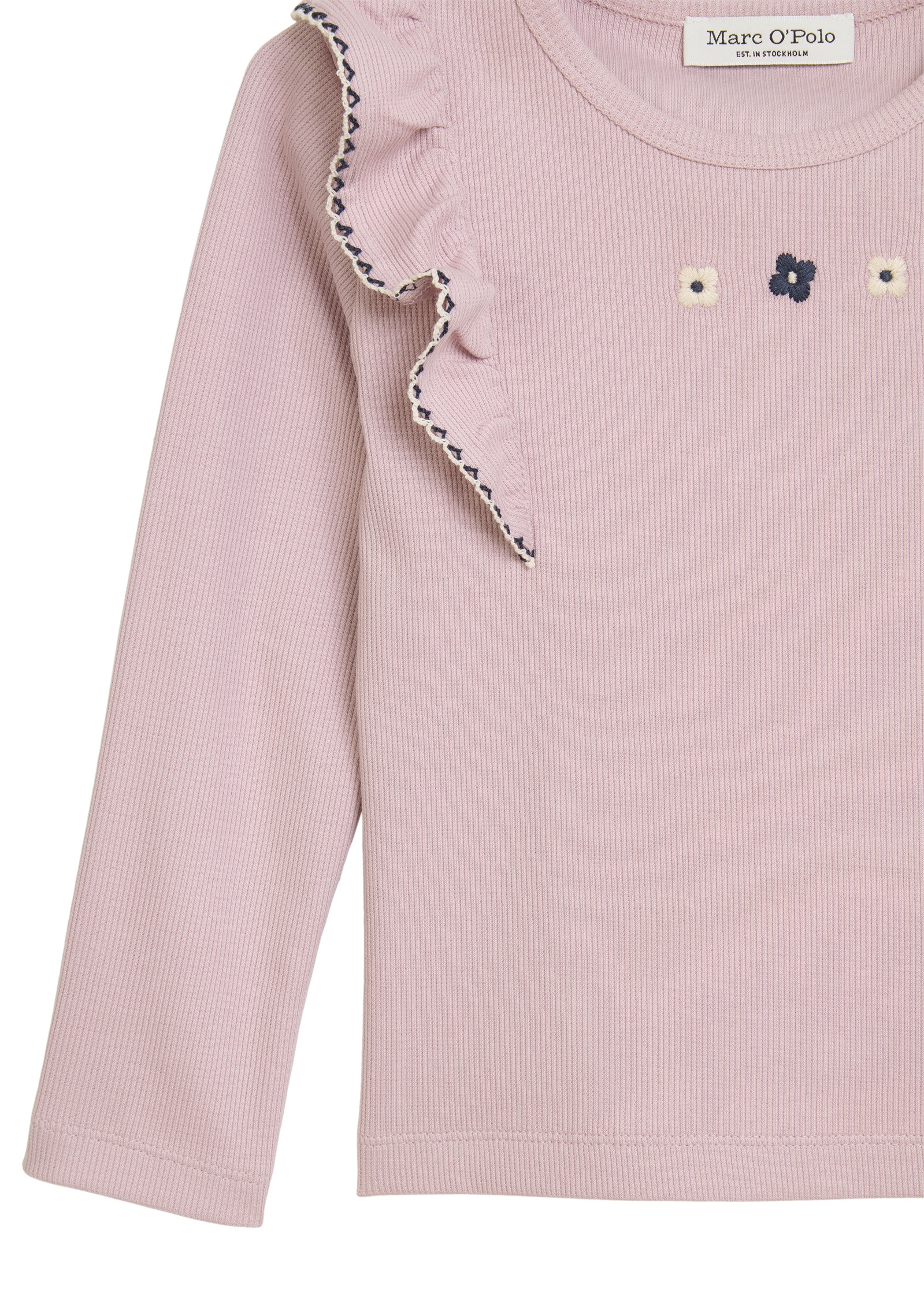 Marc O'Polo Langarmshirt »mit feiner Rippstruktur«