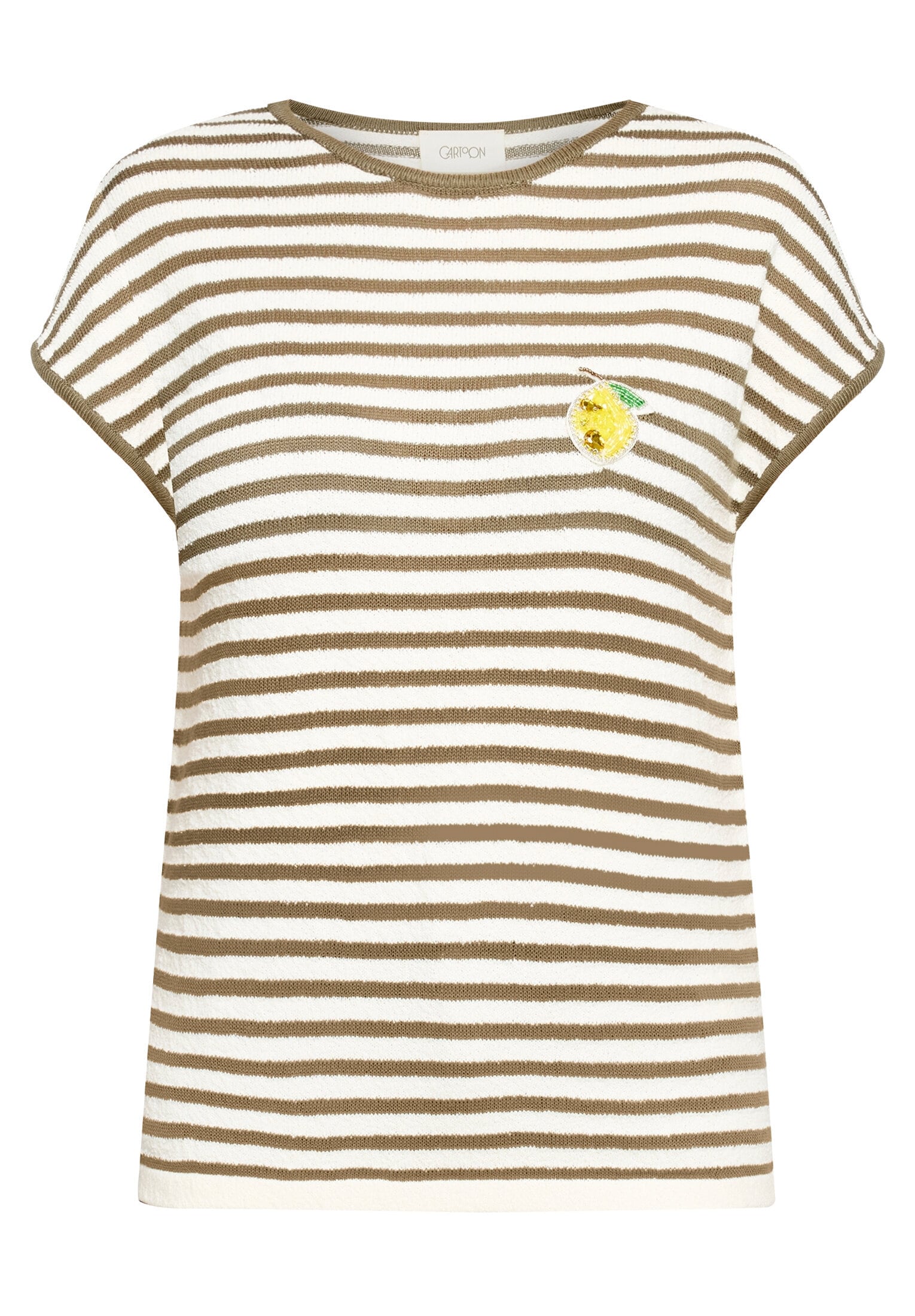 Cartoon Kurzarmshirt »Damen mit Streifen« 1 tlg.
