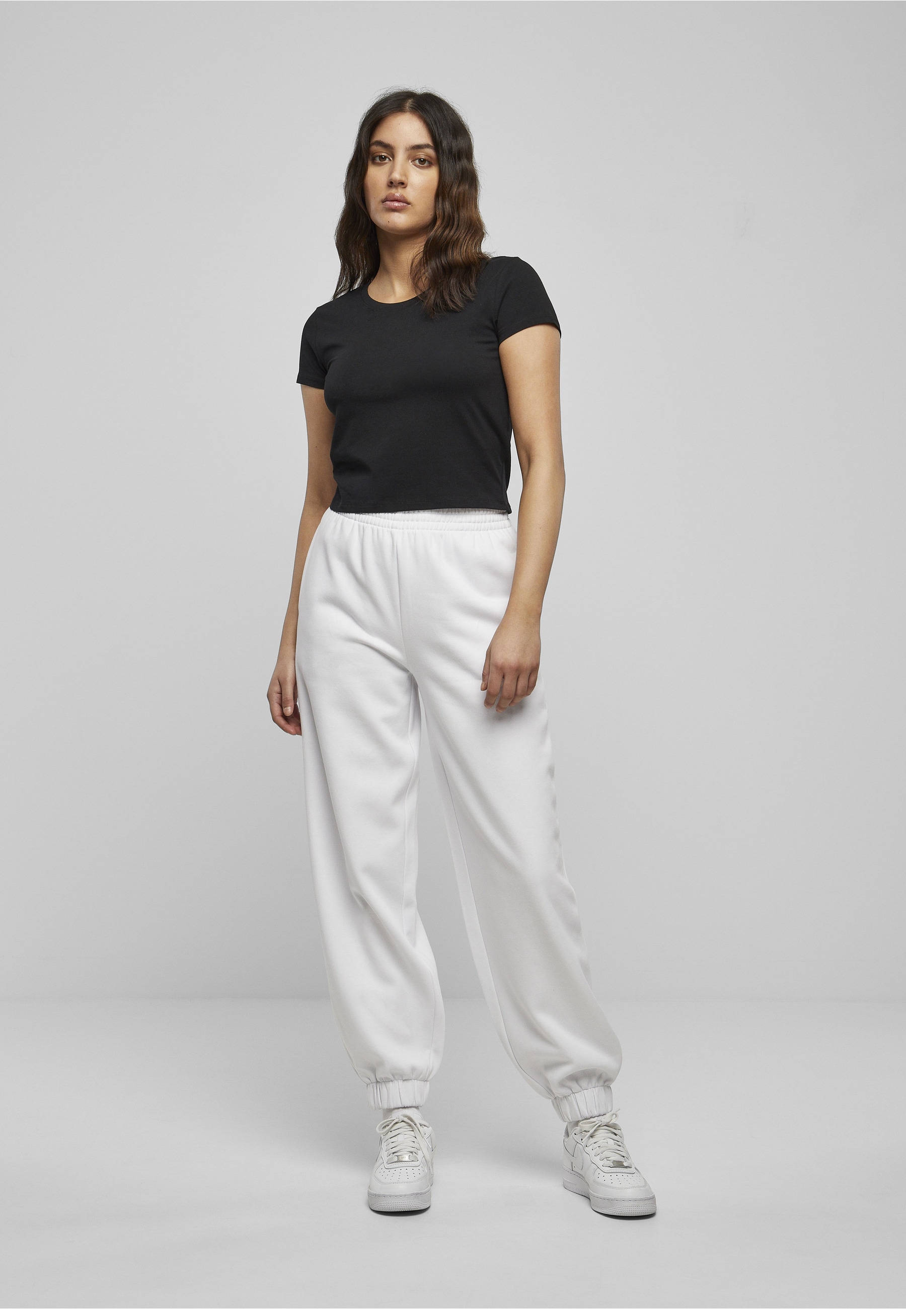 URBAN CLASSICS T-Shirt »Urban Classics Damen Ladies Stretch Jersey Cropped Tee« 1 Stk.