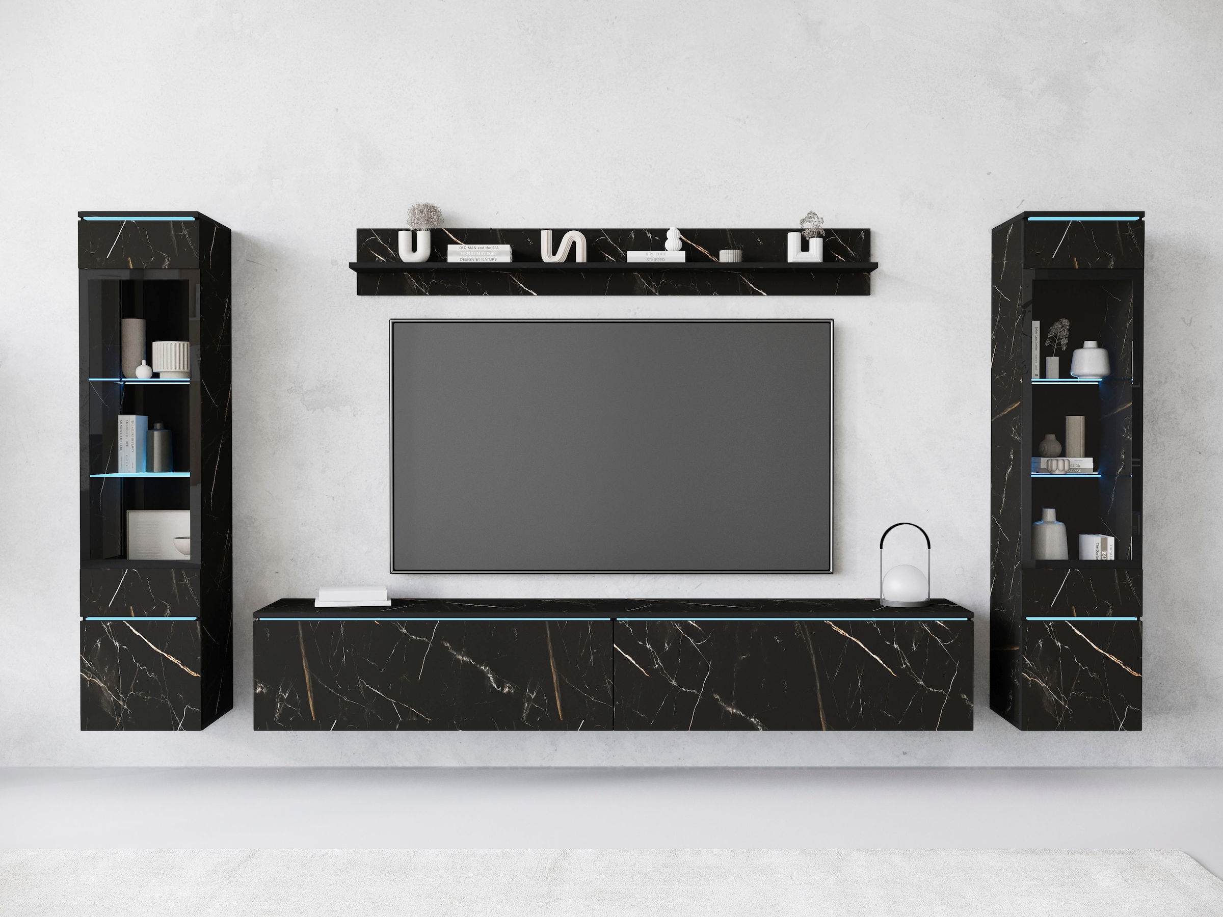 Home affaire Wohnwand "VERA II" Komplett-Set, 4 Stk. tlg. günstig online kaufen