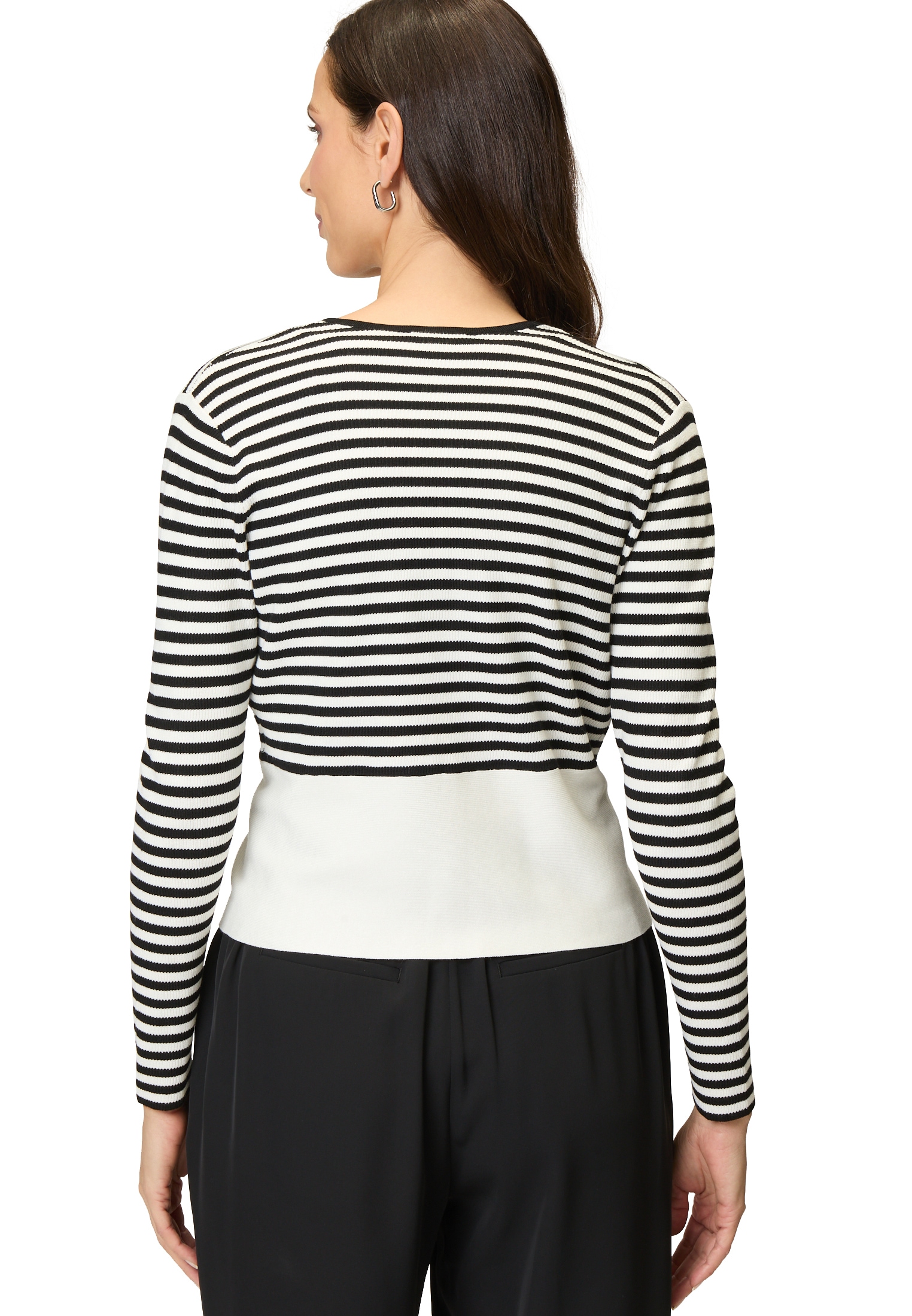 Zero Strickjacke »zero Strickjacke mit Streifen«, Plain/ohne Details