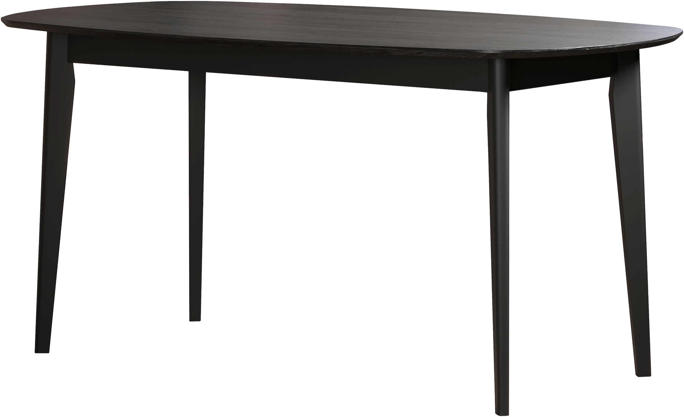 Home affaire Esstisch »Ronda« 1 Stk. tlg. Esszimmertisch oval auf Massivholzfüßen - (B/T/H) 160/90/77 cm