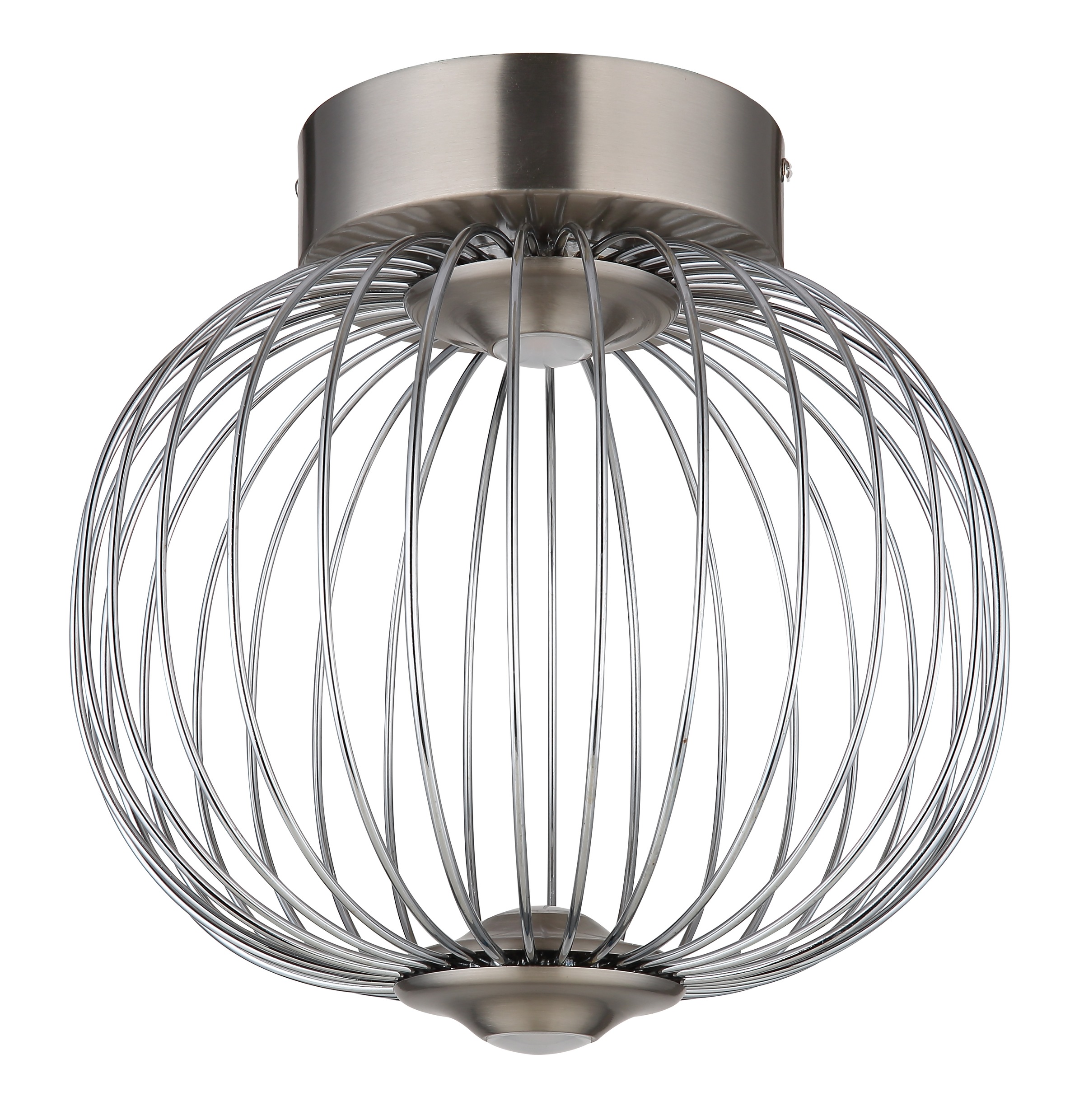 GLOBO LIGHTING Deckenleuchte »GALWAY« LED-Modul 1 Stk. Warmweiß Deckenlampe Metallstäbe 3000K DM 30cm 3 Stufen