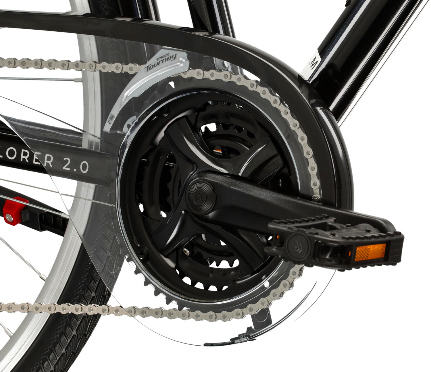 Kross Trekkingrad »Trekkingrad Explorer 2.0 schwarz 21 Gänge«, 21 Gang, Shimano, ACERA M3020 Schaltwerk