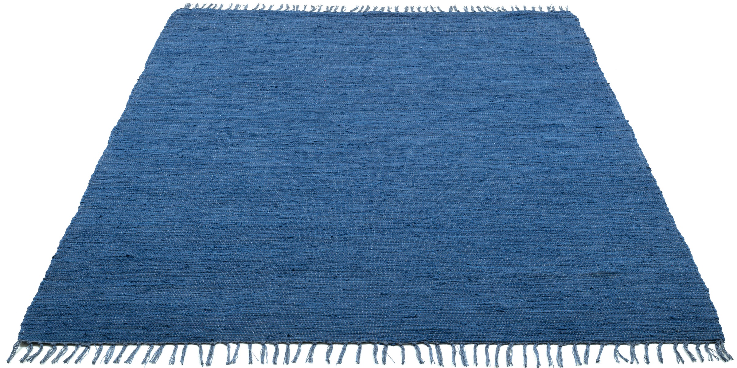 Thumbnail - OTTO home Teppich "Gastines" rechteckig 5 mm Höhe Wendeteppich, reine Baumwolle, handgewebt, uni, waschbar, modern