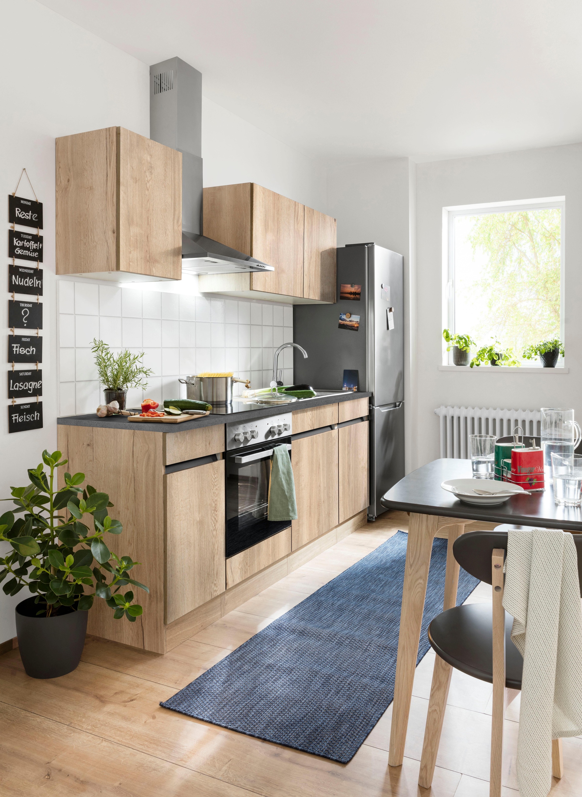 Thumbnail - OPTIFIT Küchenzeile "Roth" Breite 210 cm, wahlweise mit E-Geräten, Push-to-Open-Funktion