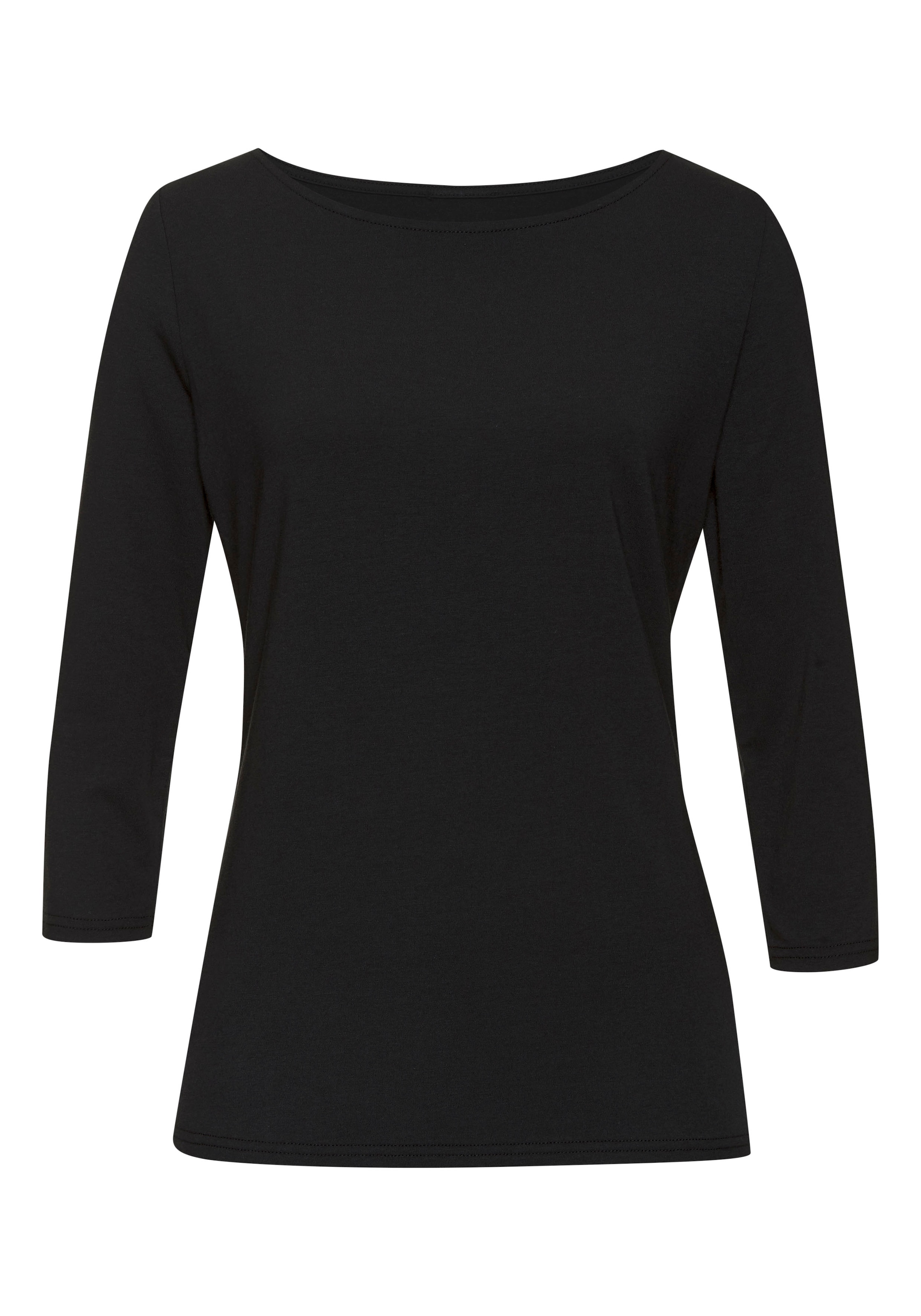 LASCANA 3/4-Arm-Shirt, (2er-Pack), aus elastischer Baumwoll-Modal-Qualität