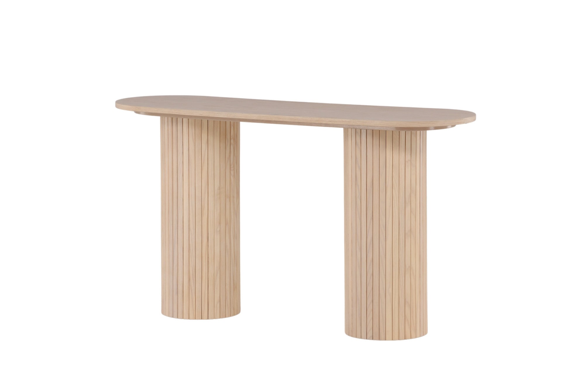Venture Home Beistelltisch »Bianca, ovaler Konsolentisch mit Holzfurnier-Optik, 130 × 40 cm« Ablagetisch, Furnier, oval, hoch, geräumig, edel