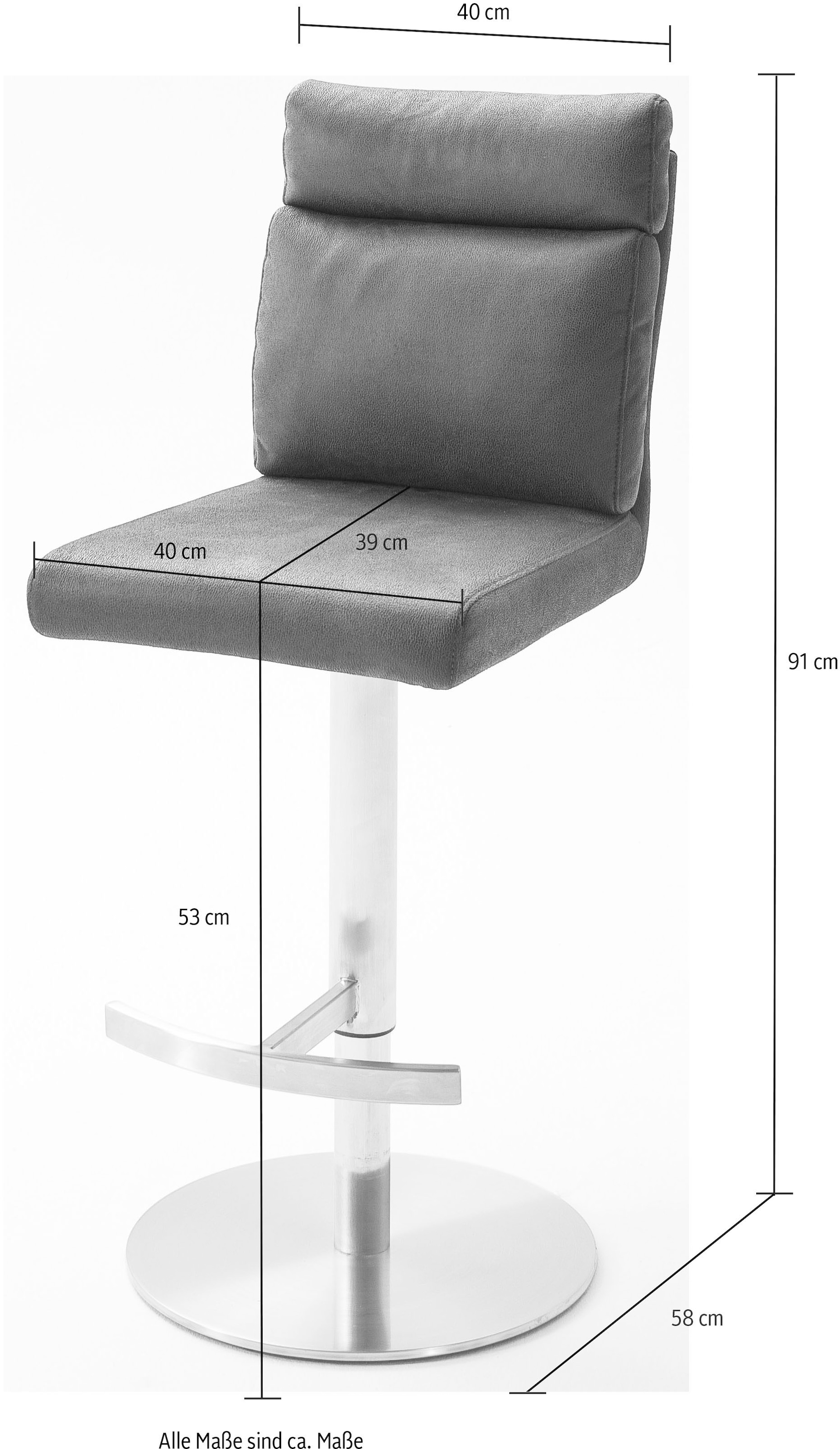 MCA furniture Bistrostuhl »RABEA«, Polyester | BAUR
