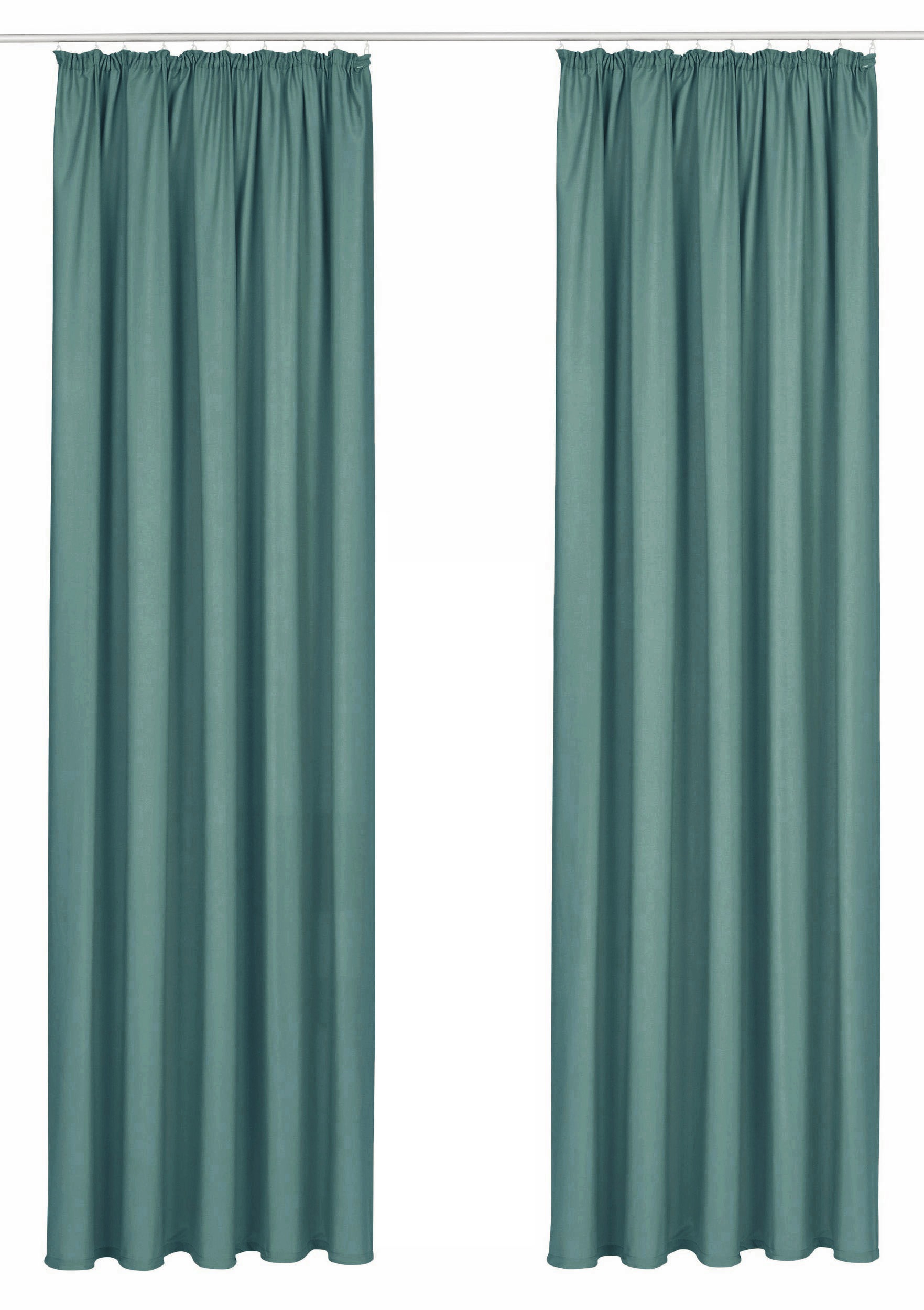 Bruno Banani Vorhang »Lagan«, (2 St.), 2-er Set, gewebt, Microfaser, versch. Größen, einfarbig, Bestseller