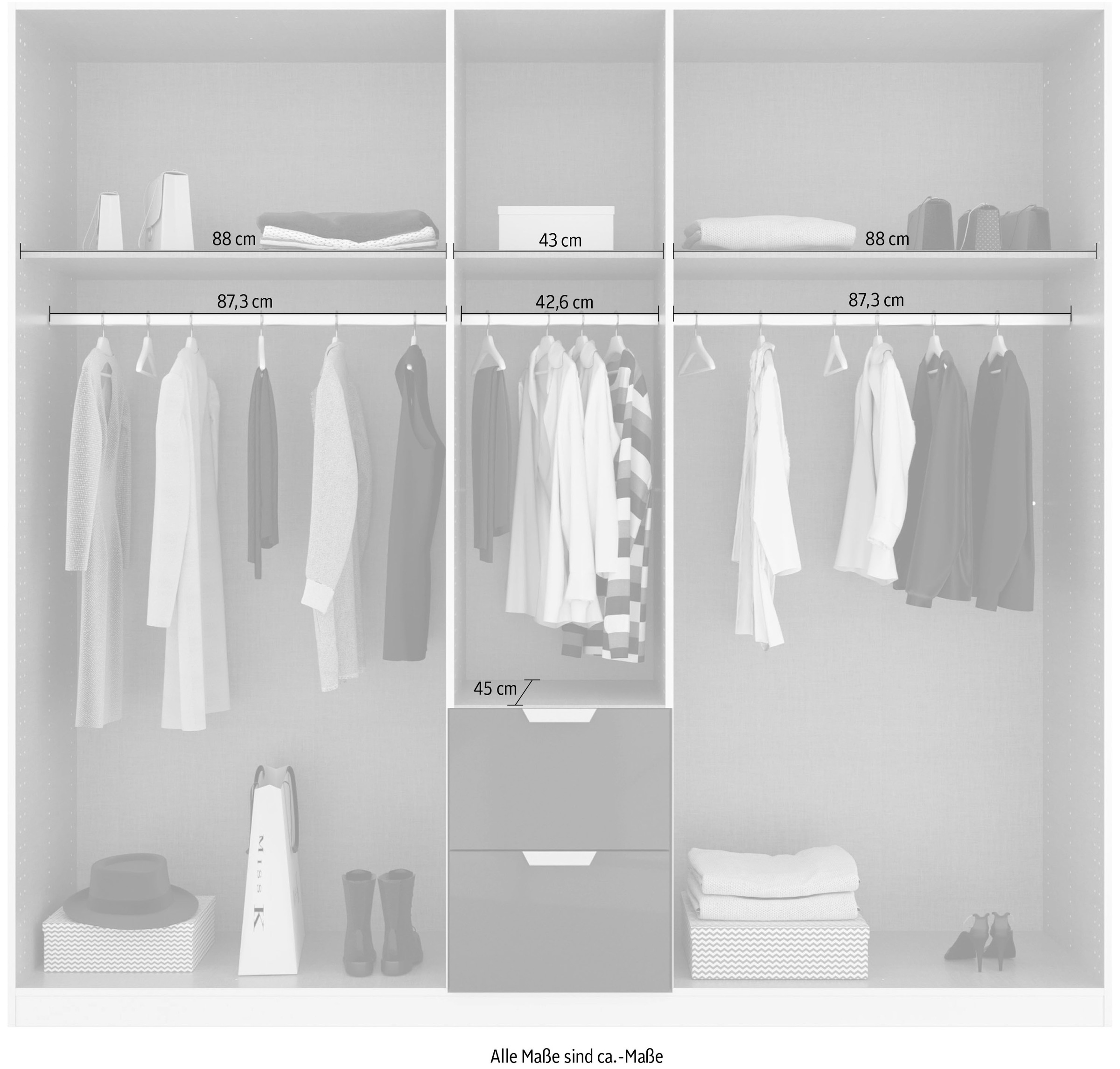 rauch Drehtürenschrank »Glamour by Quadra Spin«