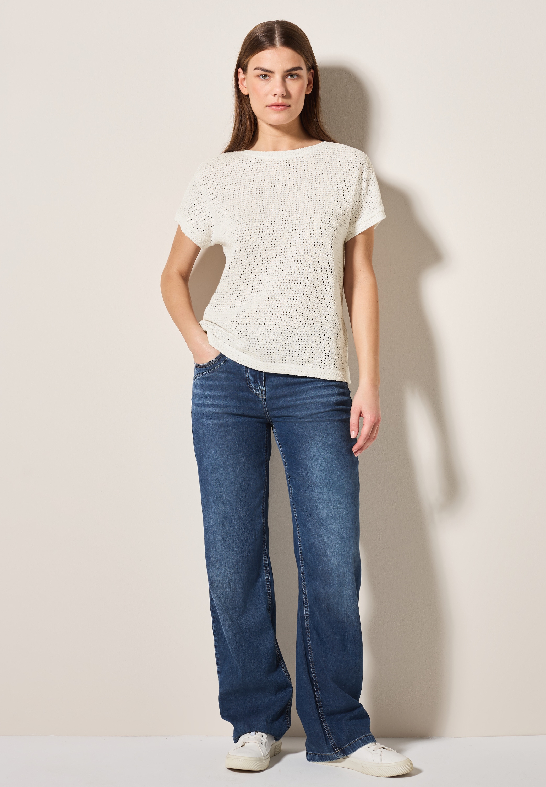 Cecil T-Shirt, im soften Baumwoll-Mix