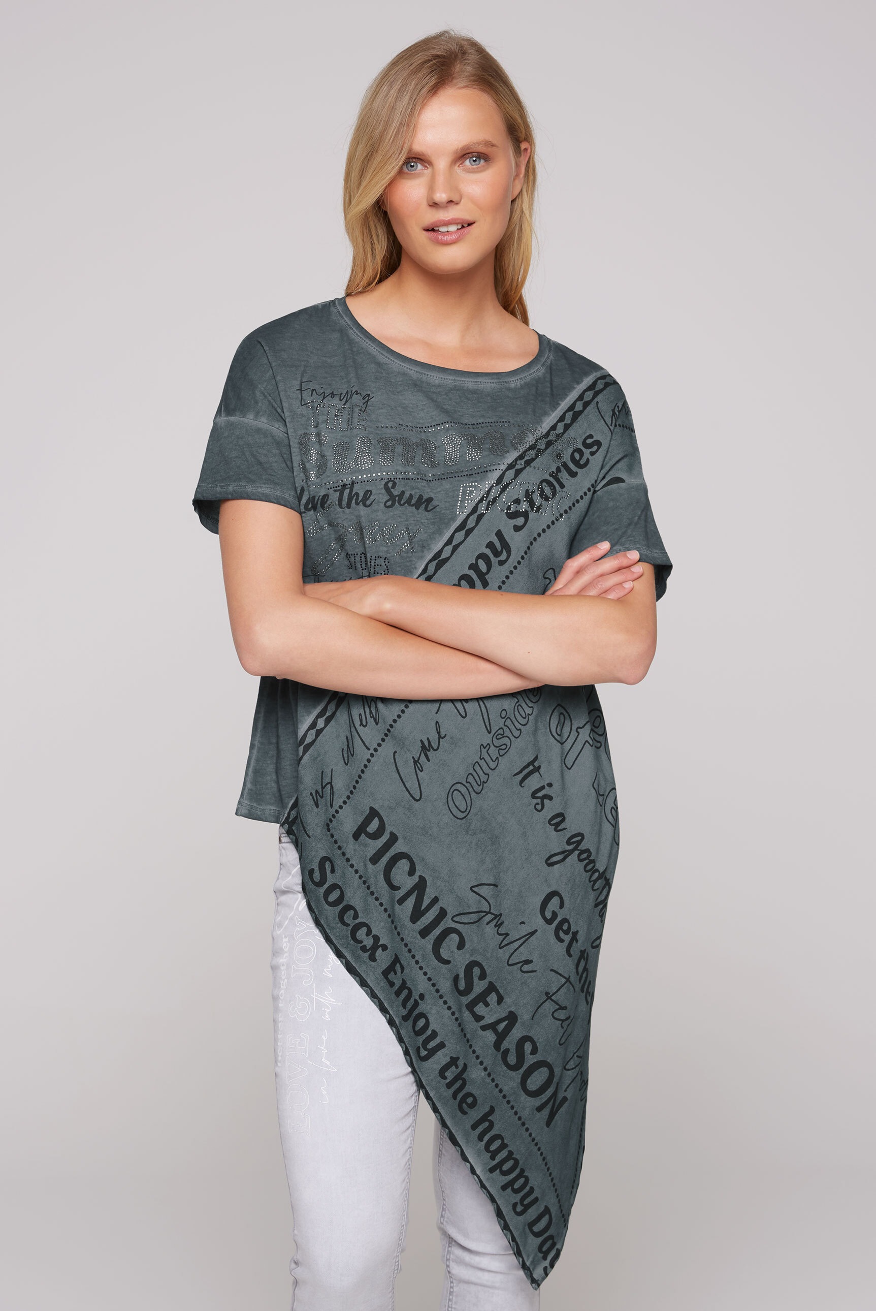 SOCCX Rundhalsshirt, aus Baumwolle