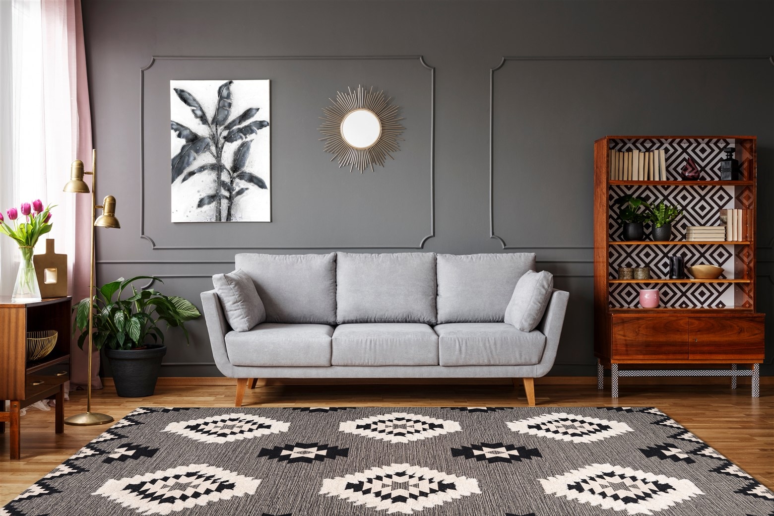 Arte Espina Teppich »Ethnie 400«, rechteckig, 10 mm Höhe, 3D-Design, Kurzflorteppich, Ethno-Design