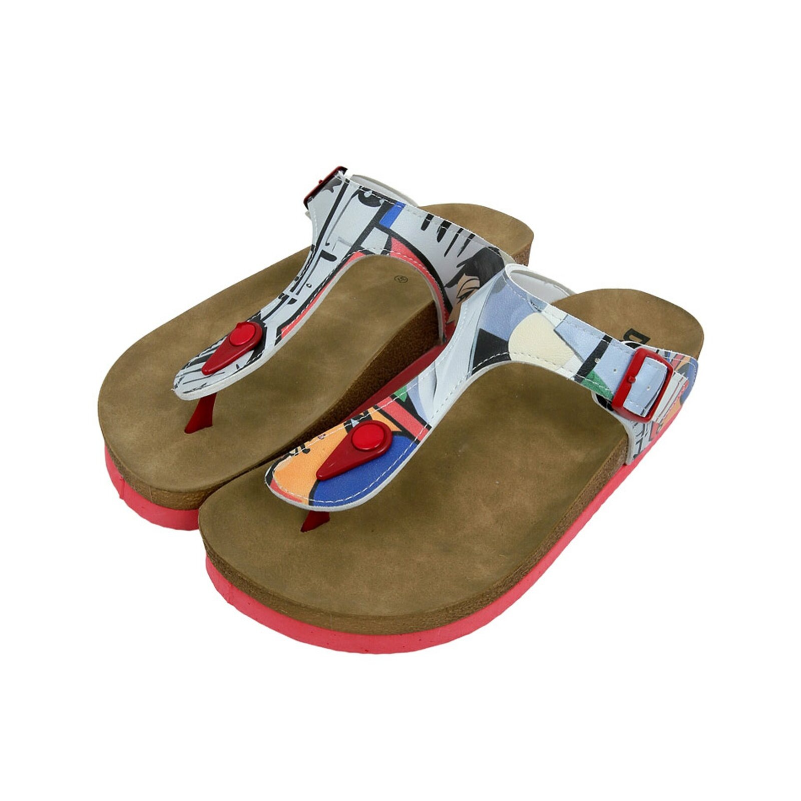 DOGO Zehentrenner "Lila Dogo Lila Sandalen Damen Sandalen/ Sandaletten / Fe günstig online kaufen