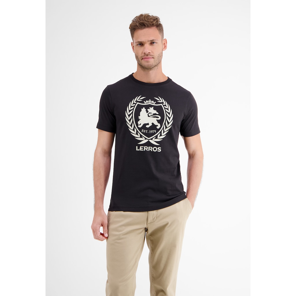 LERROS T-Shirt »LERROS T-Shirt Logoprint«
