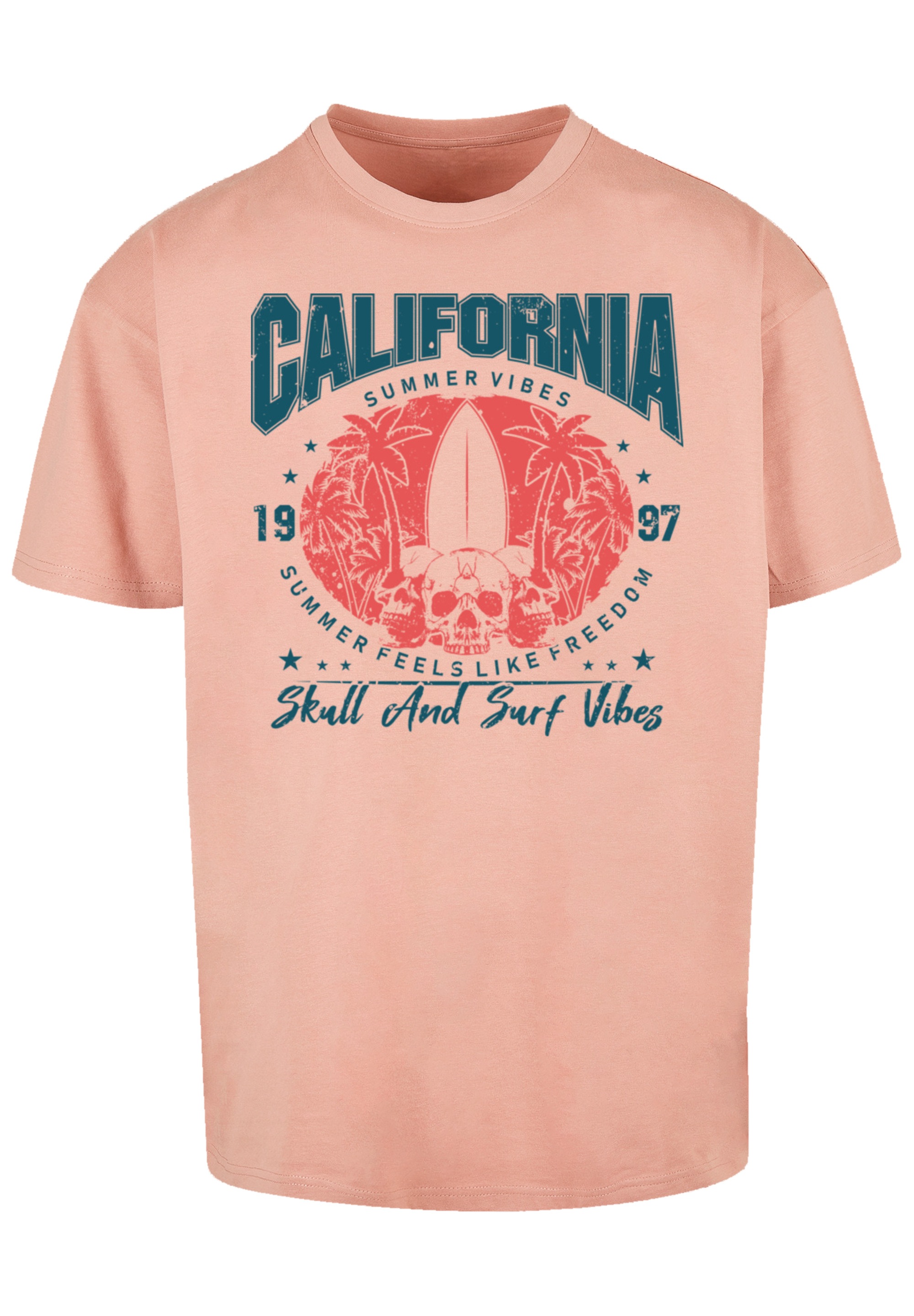F4NT4STIC T-Shirt »California skull summer vibes« Premium Qualität