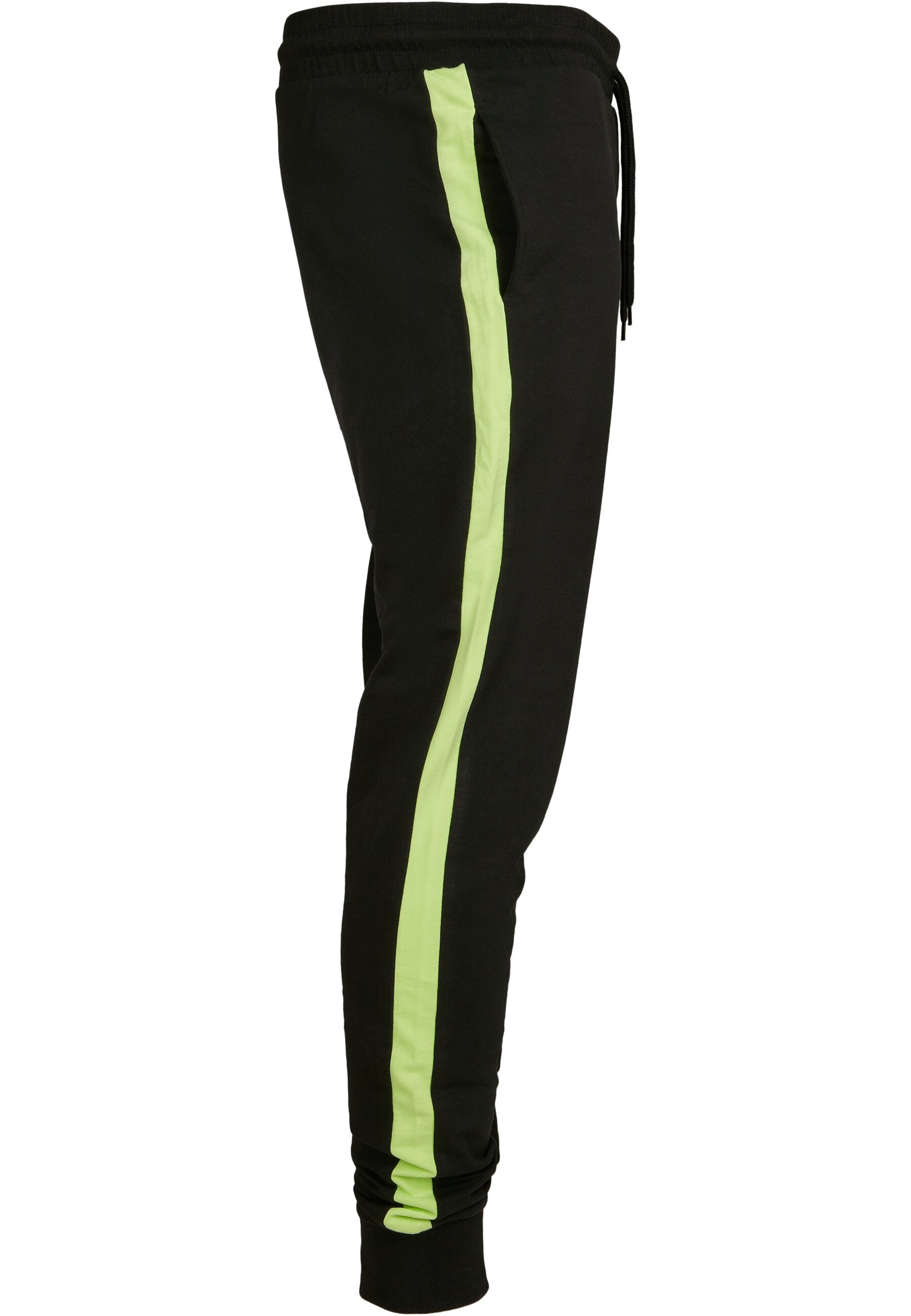 URBAN CLASSICS Stoffhose »Urban Classics Herren Neon Striped Sweatpants«, (1 tlg.)