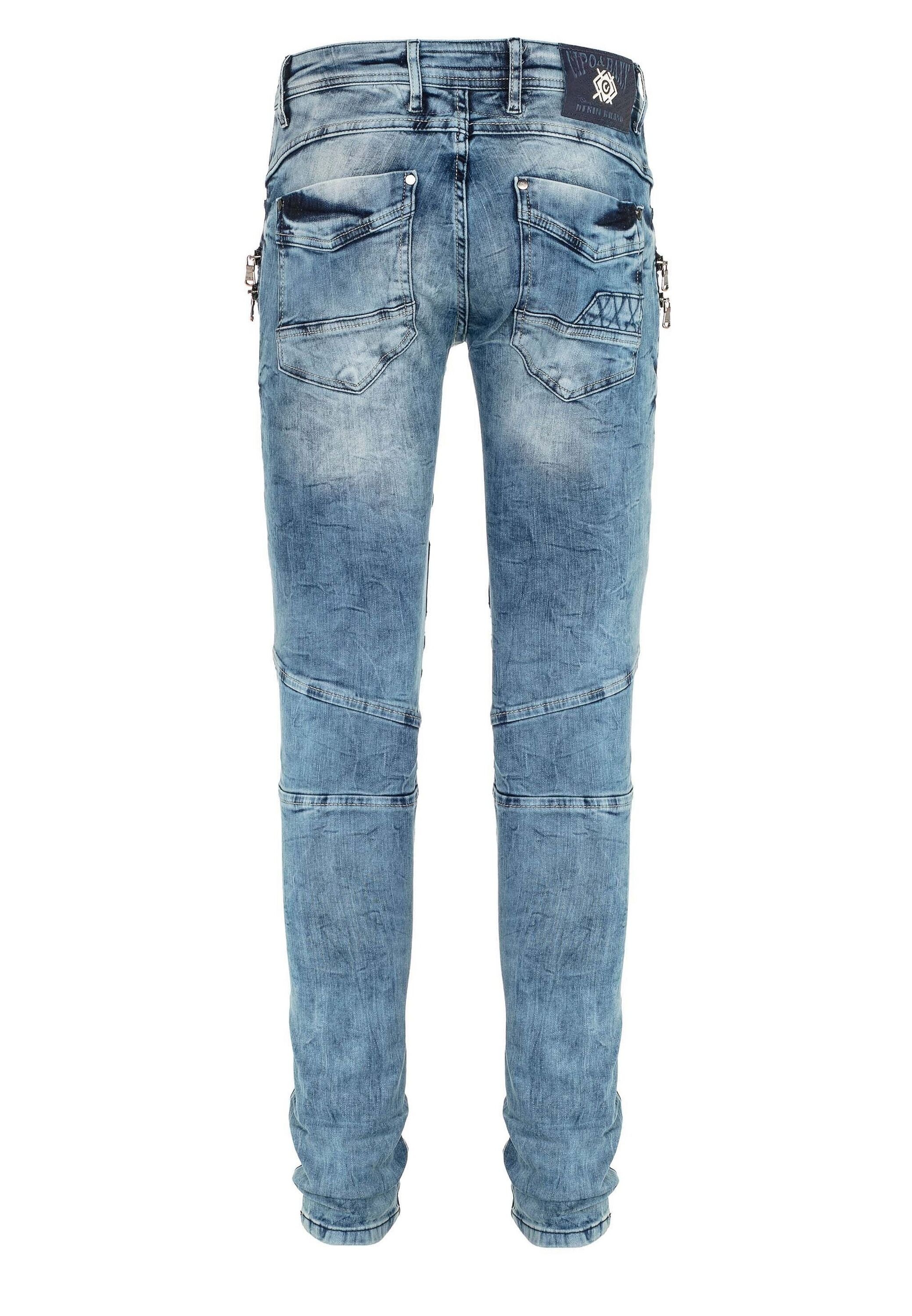Cipo & Baxx Slim-fit-Jeans »Jeans«, im stylischen Look in Slim Fit, CD-505