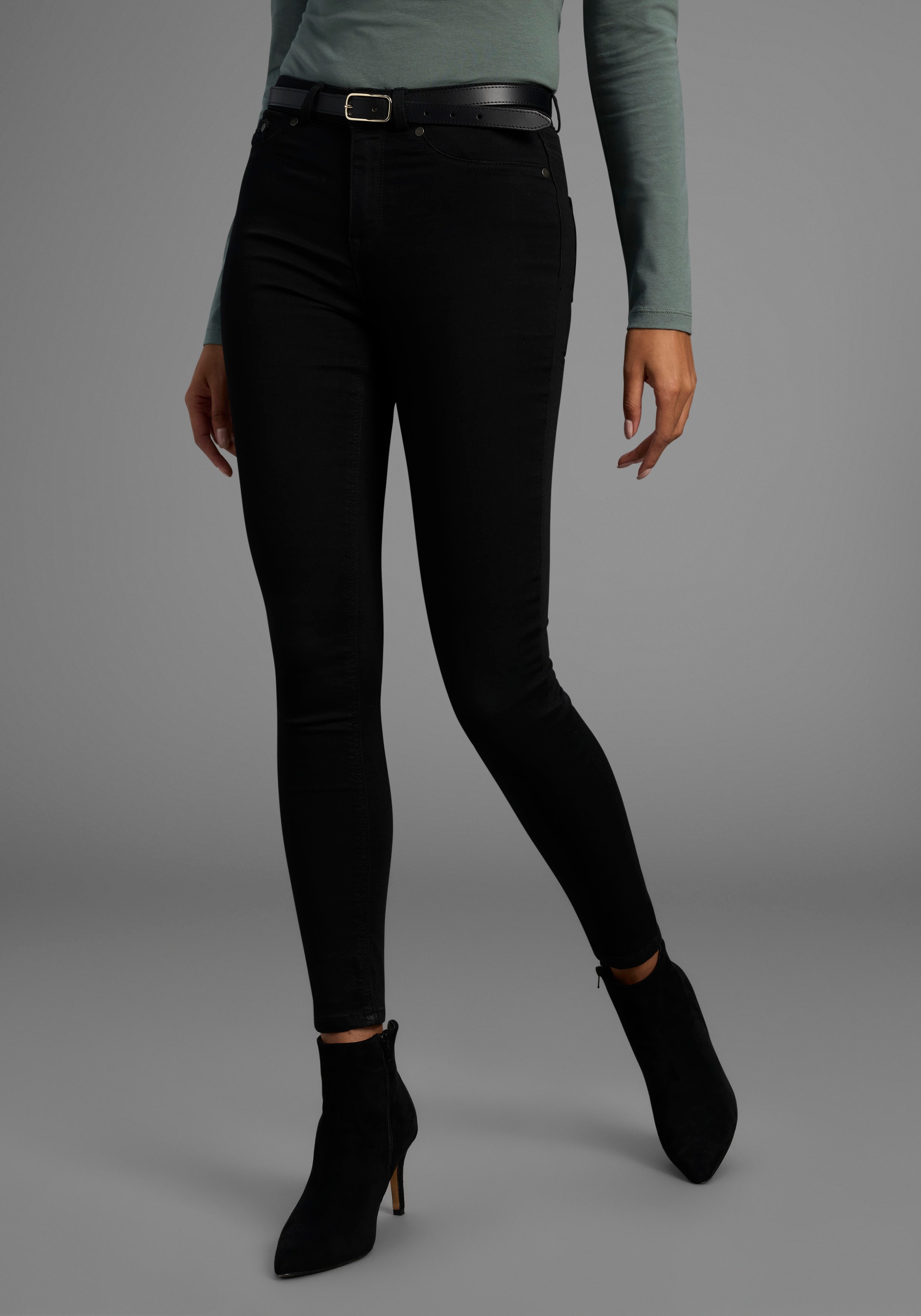 Arizona Skinny-fit-Jeans "Ultra Stretch", extra-eng geschnittene Beinform, günstig online kaufen