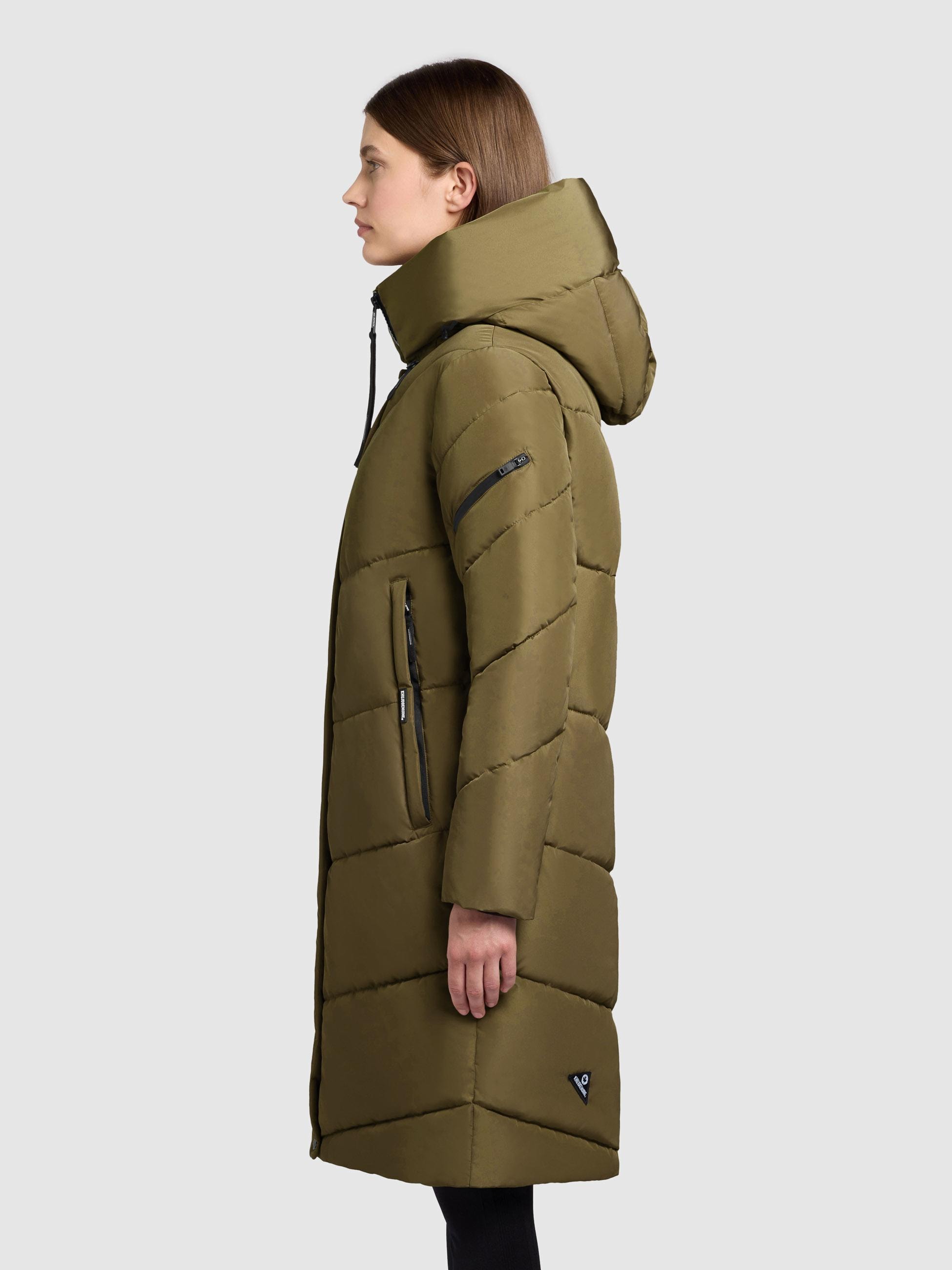 khujo Steppmantel »Jange-YM«, Warmer Wintermantel mit magnetischen Details