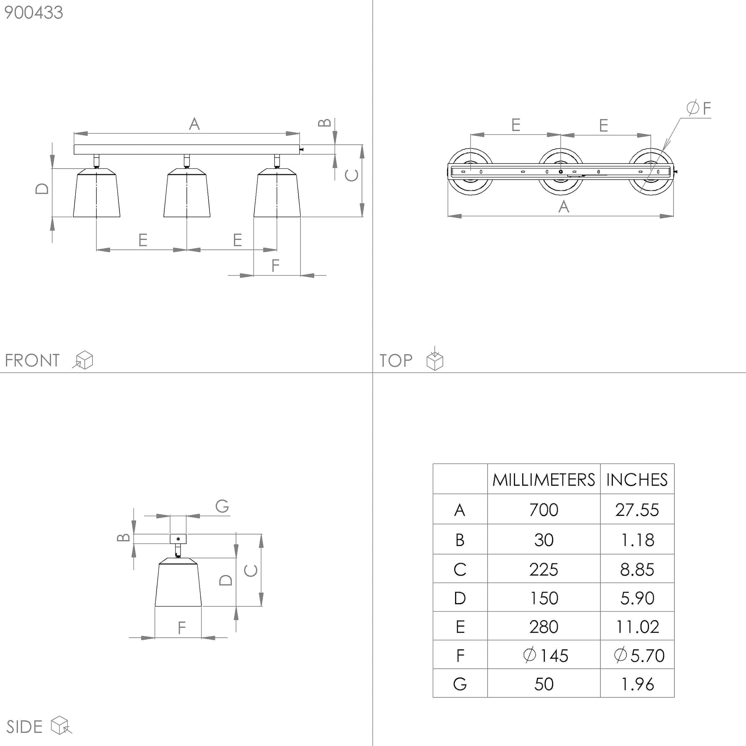 »COTORRO«, aus Deckenspot in BAUR EGLO - E27 exkl. 3X25W - bestellen | braun schwarz und Deckenspot Holz, Stahl