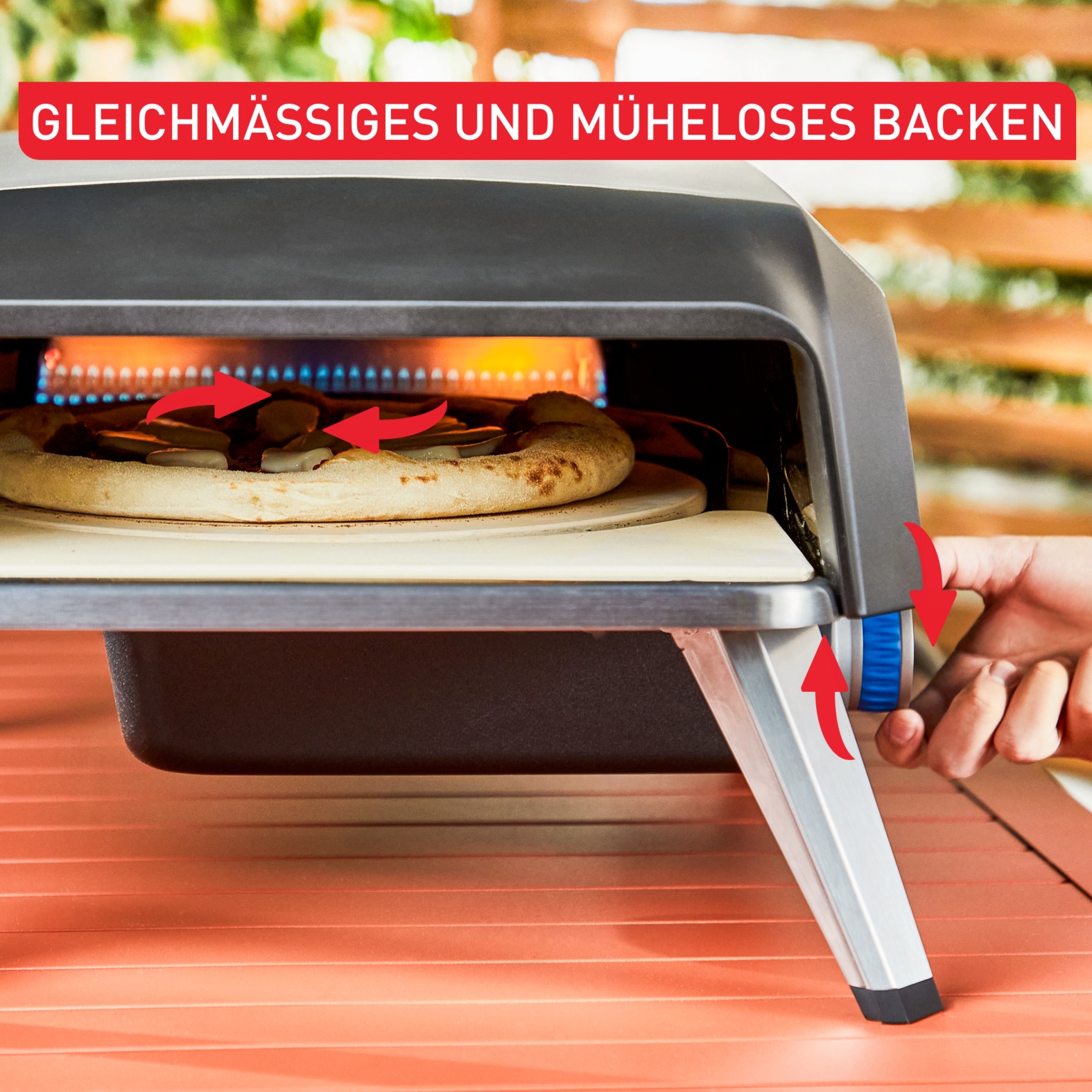Tefal Pizzaofen "Pizza Pronto, kompakter Gaspizzaofen für Zuhause, schnelle günstig online kaufen