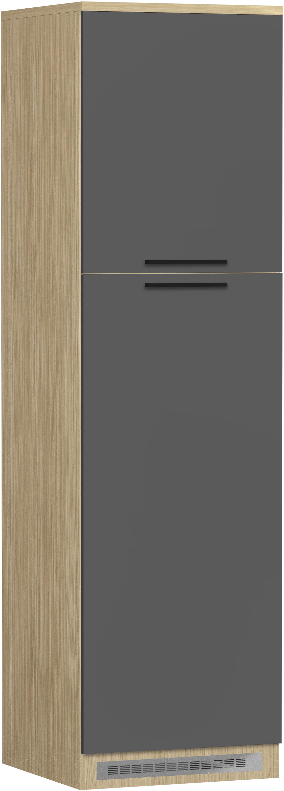 KOCHSTATION Kühlumbauschrank "Luna, Kühlschrank-Umbau, Einbauschrank für Kühlschrank, Made in Italy" B/T/H: 60×60×214,5 cm, für zwei Kühlschrankhöhen vorbereitet