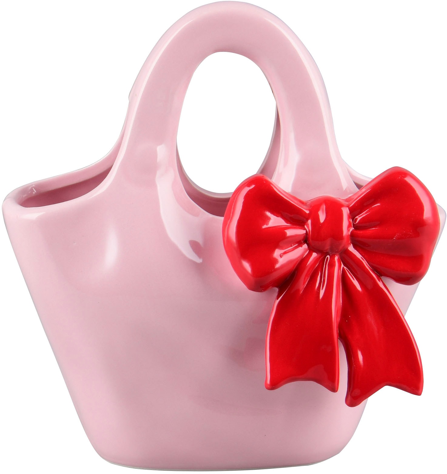 MIRRORS AND MORE Dekovase "BOW" Bunte Dekovase in auffälliger Form günstig online kaufen