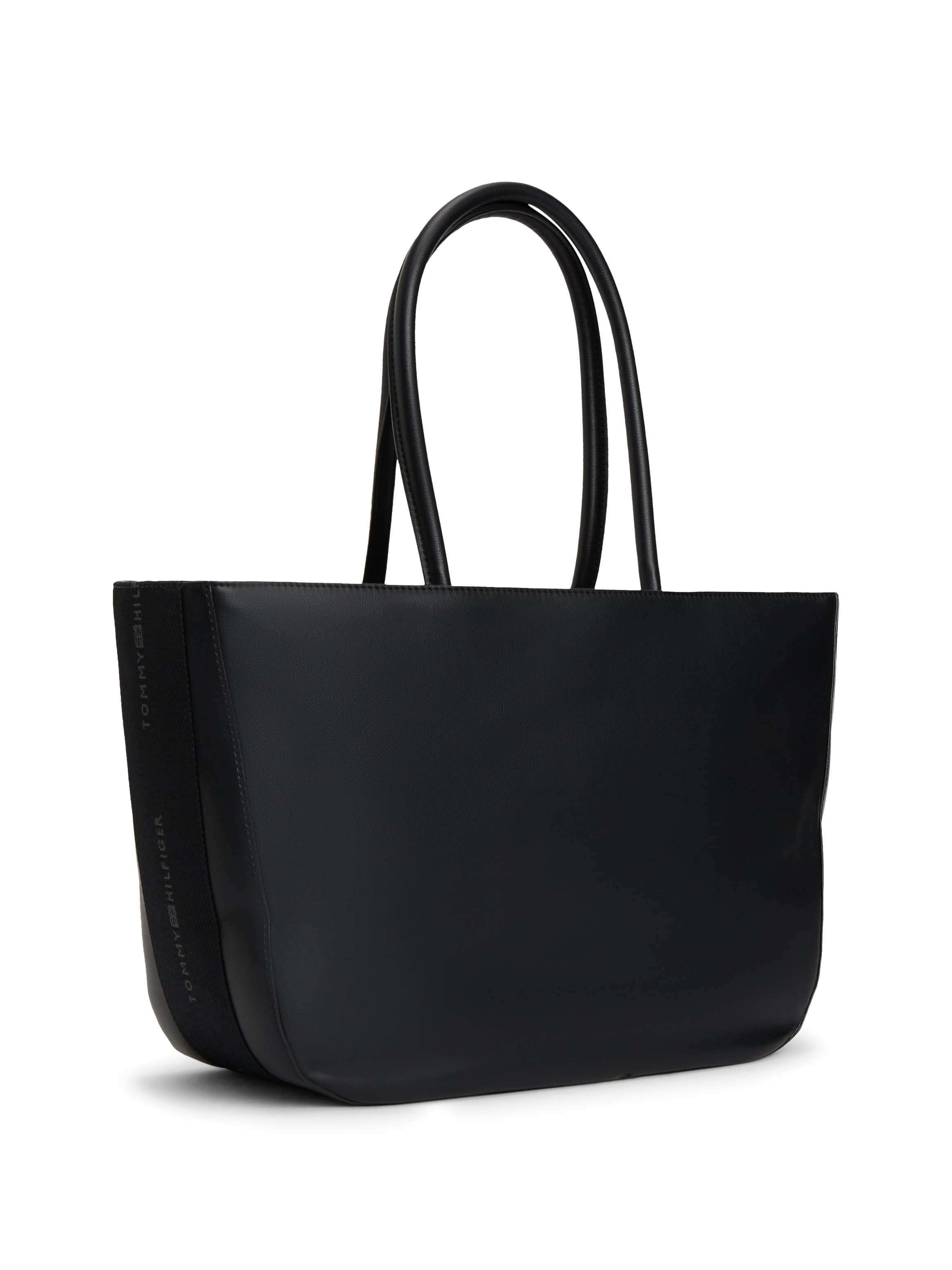 Tommy Hilfiger Tragetasche »TH LOGOTAPE TOTE« Damen Shopper, Handtasche mit goldfarbenem TH-Detail