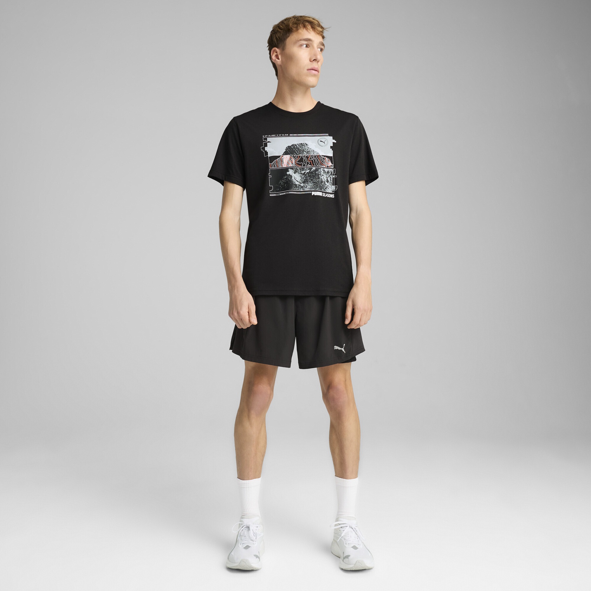 PUMA Laufshirt »GRAPHICS SEASONS Laufshirt Herren«
