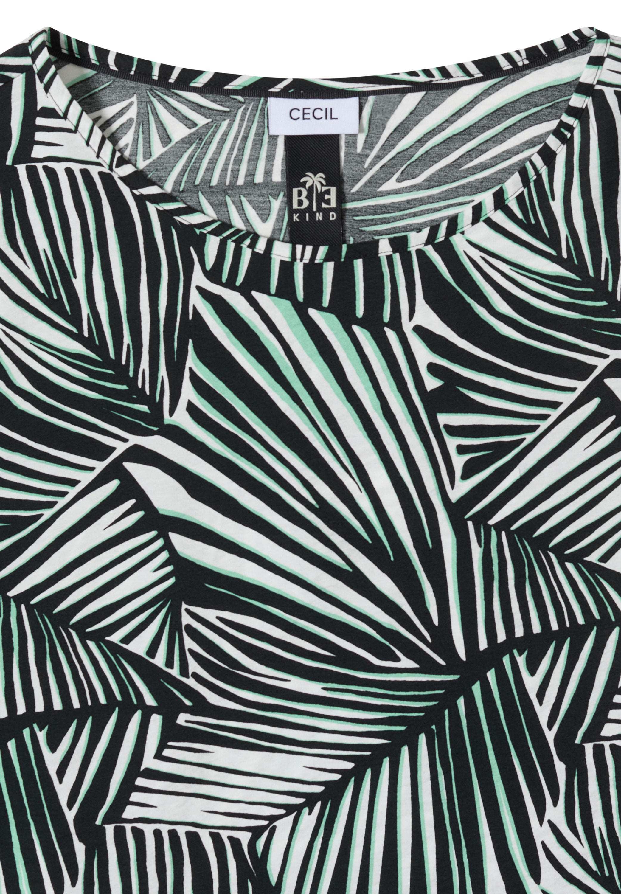 Cecil Kurzarmbluse mit allover Print