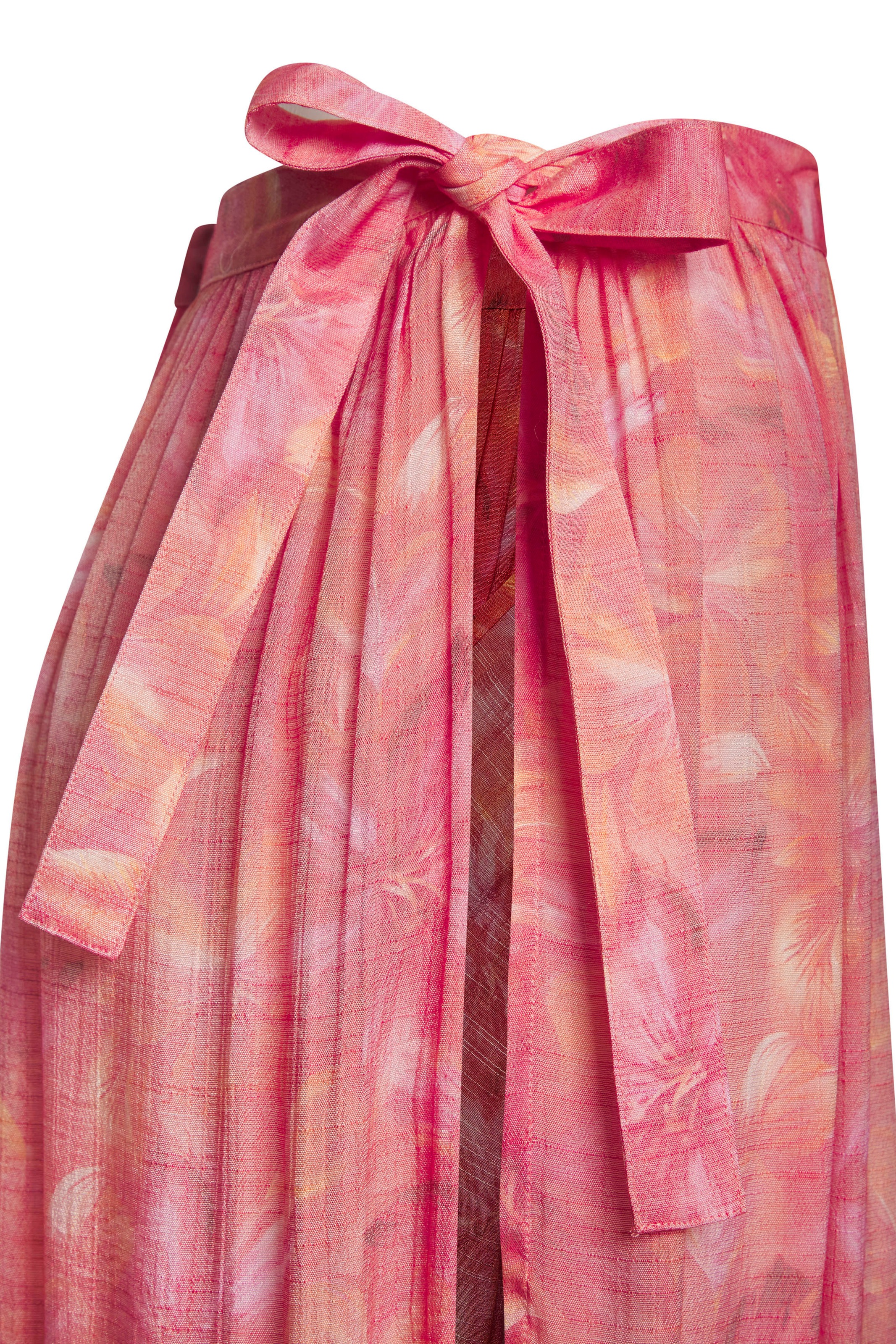 Wickelrock S.OLIVER, Damen, Gr. 38, rot (rot bedruckt), Web, Obermaterial: 60% Viskose, 40% Polyester, bedruckt, figurumspielend lang, Röcke Wickelrock, mit Alloverprint, Midirock, Strandrock 3
