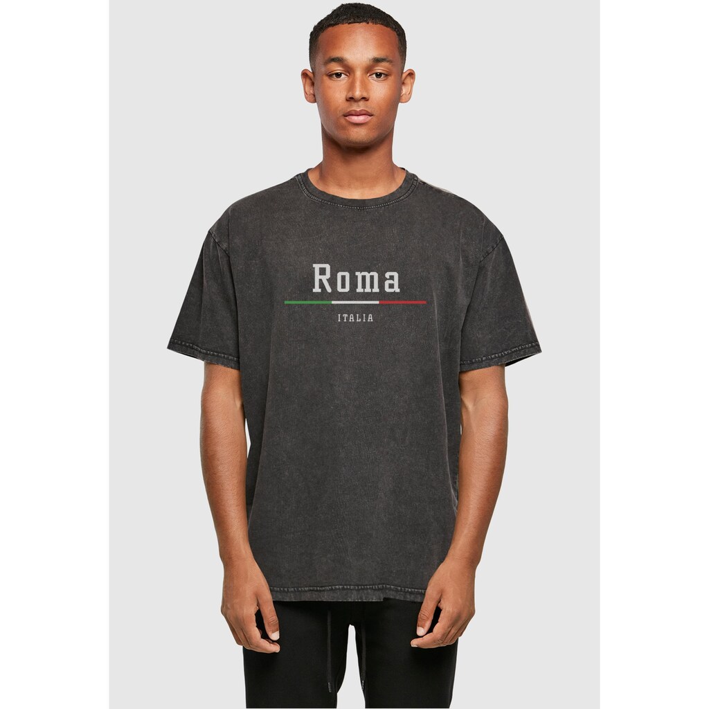 Merchcode T-Shirt »Merchcode Herren Roma X Acid Washed Heavy Oversize Tee«, (1 tlg.)